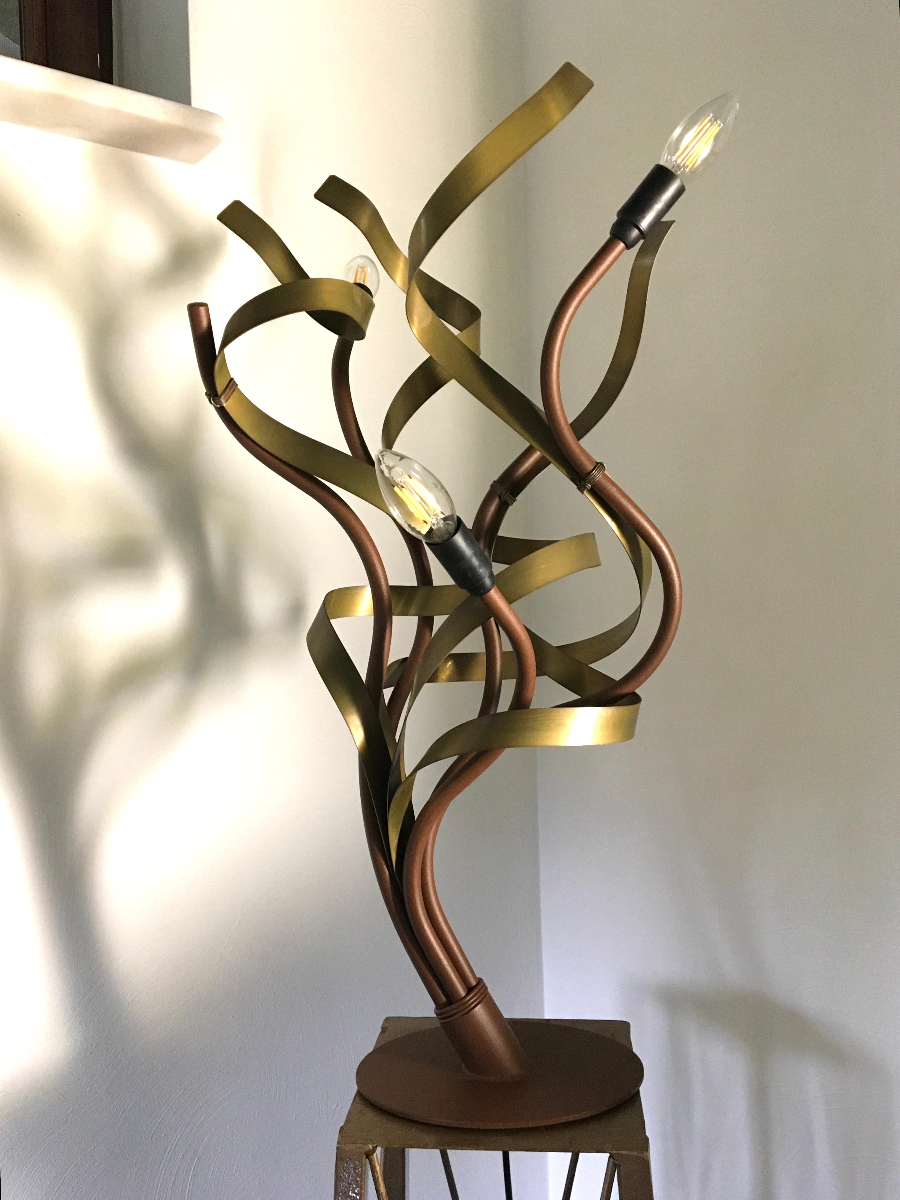 1990s Urban Metal Table Lamp Jacco Maris For Sale 4