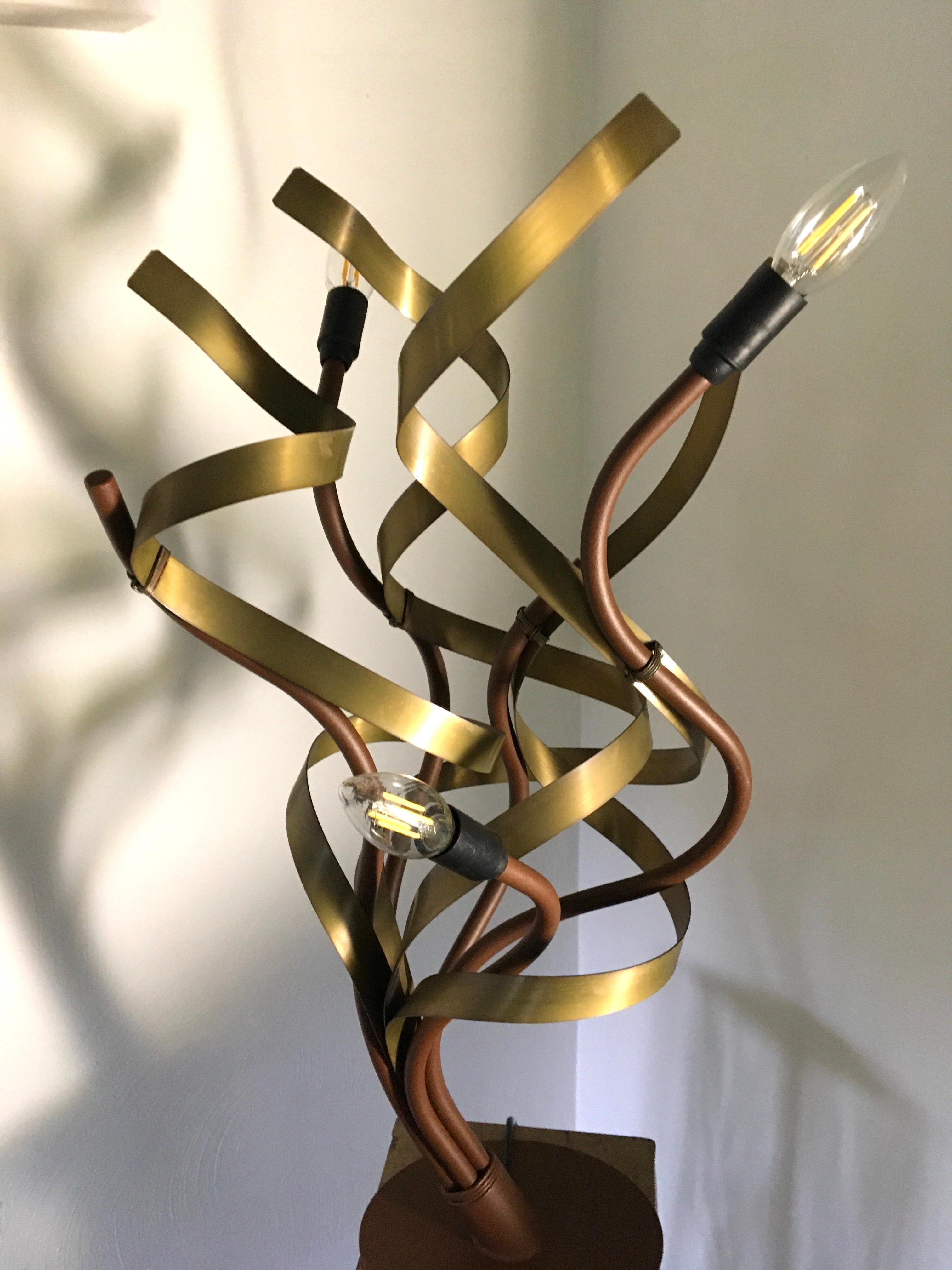 1990s Urban Metal Table Lamp Jacco Maris For Sale 5