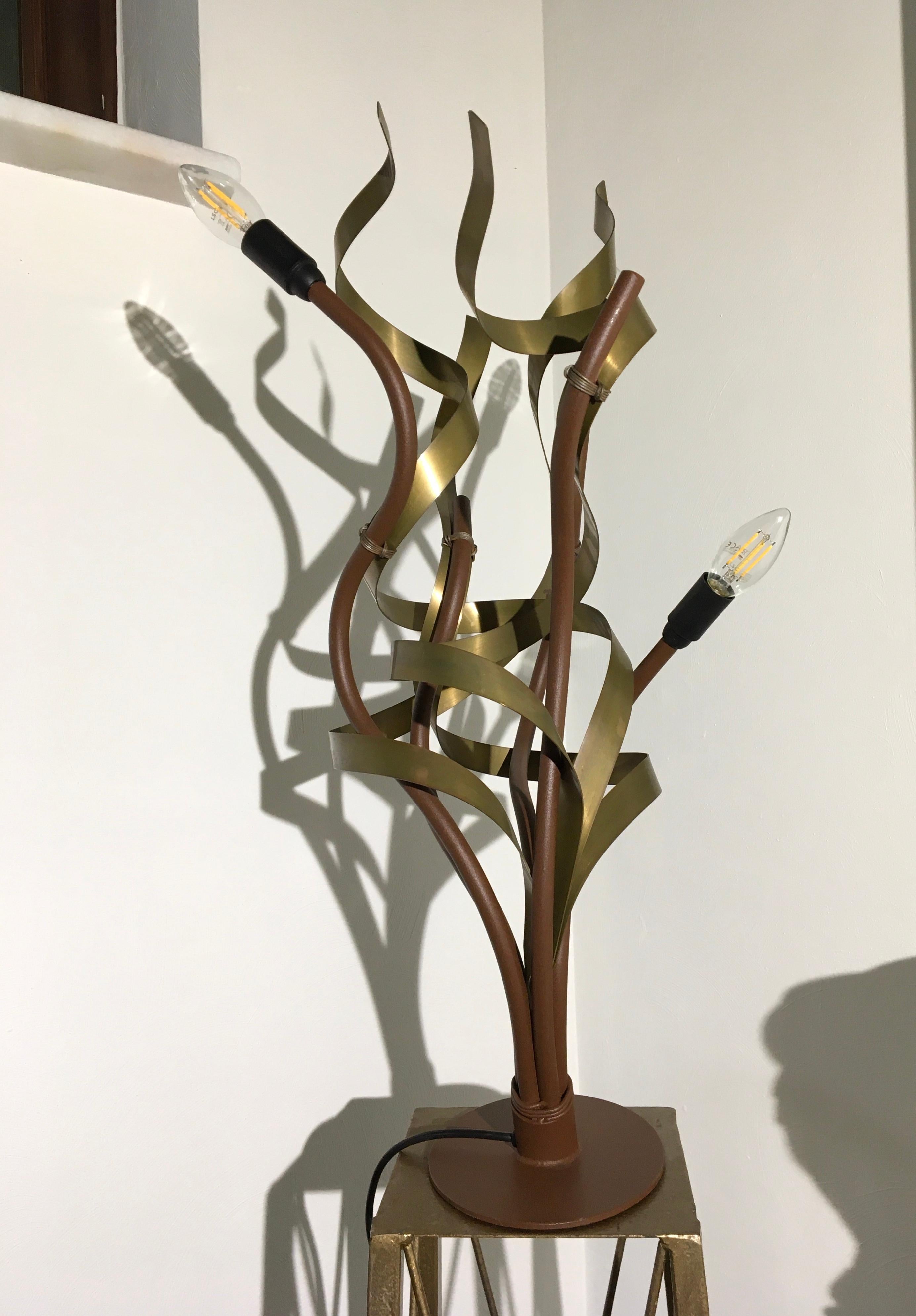 1990s Urban Metal Table Lamp Jacco Maris For Sale 7