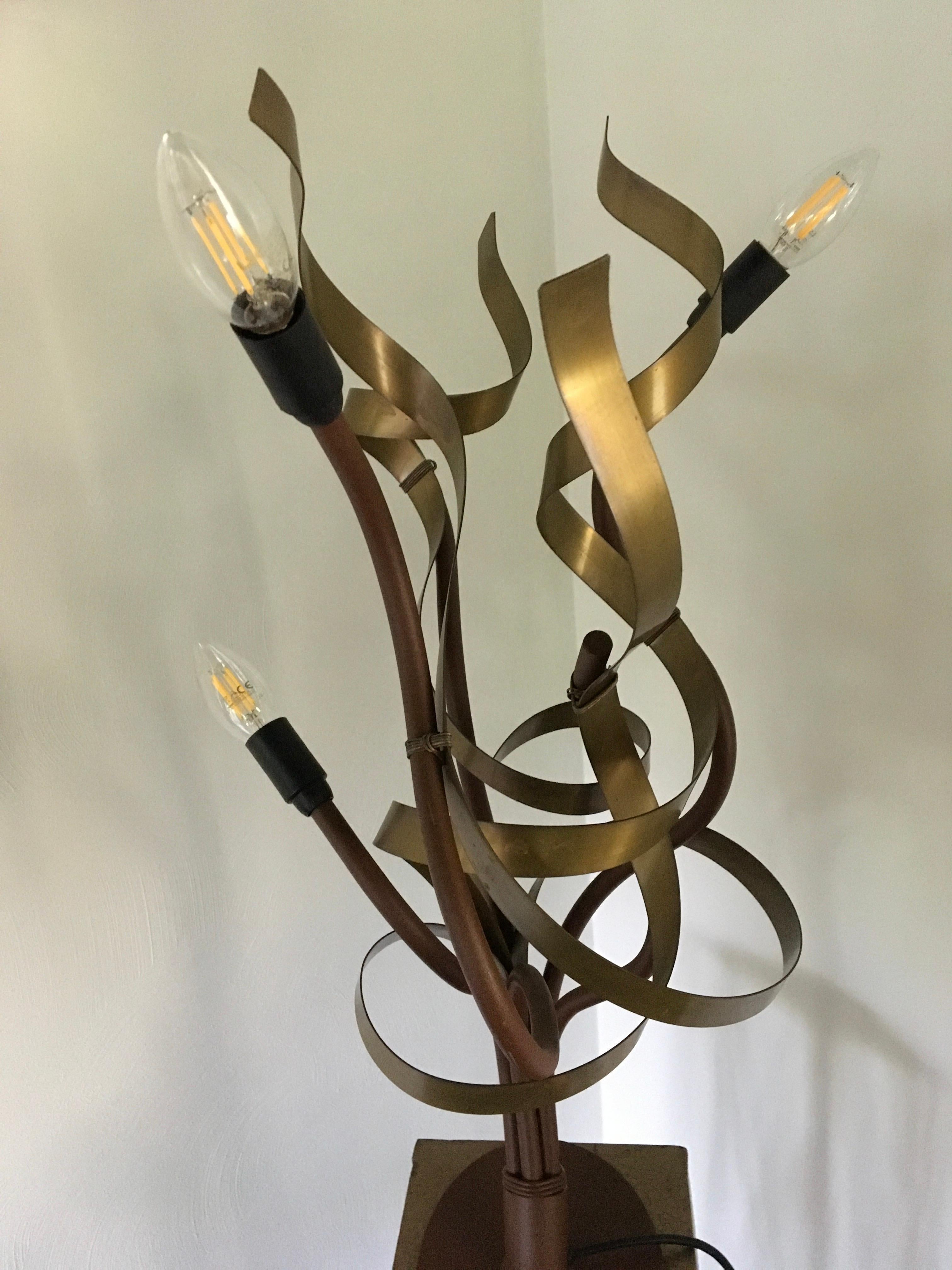 1990s Urban Metal Table Lamp Jacco Maris For Sale 14