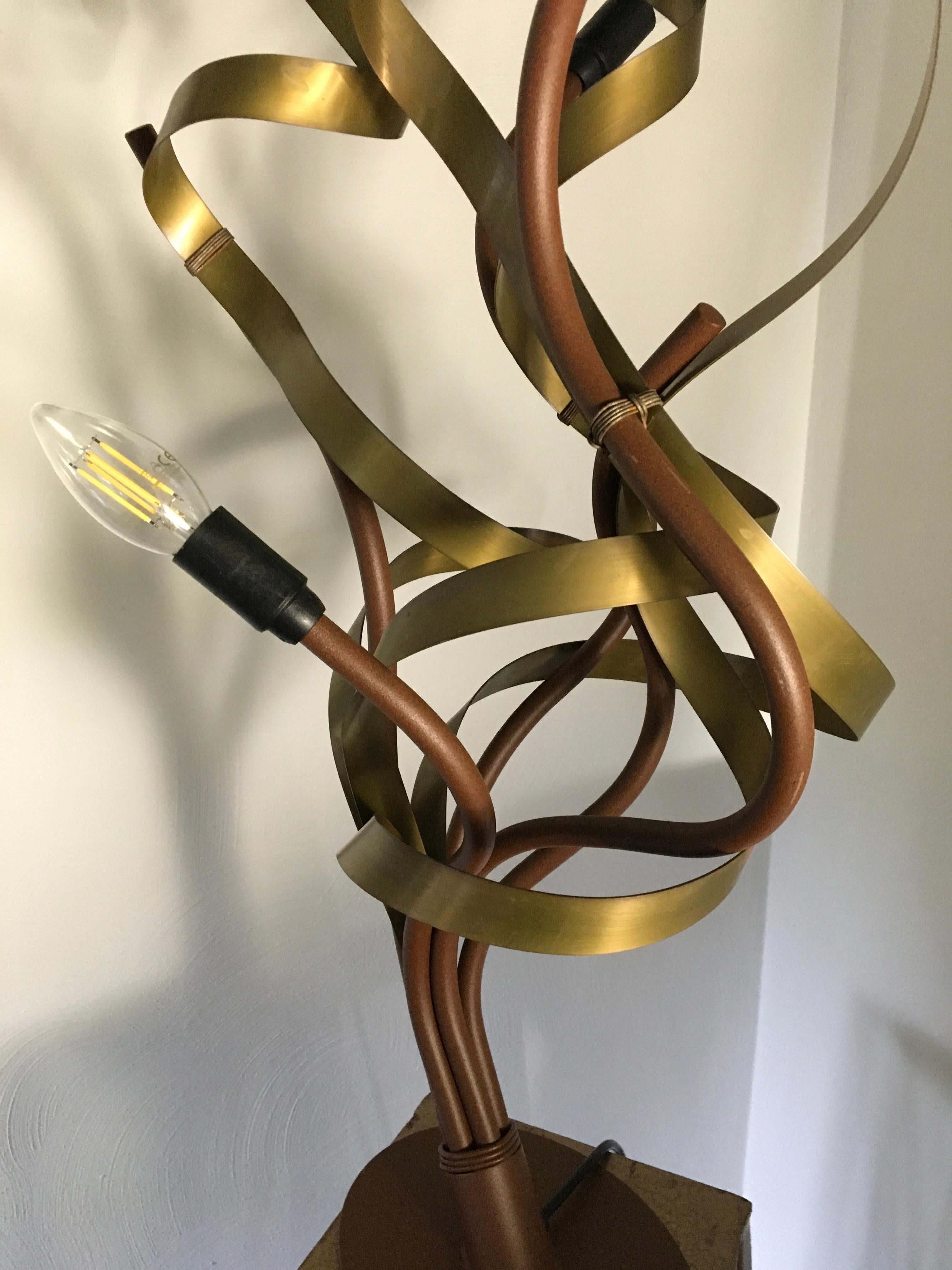 Organic Modern 1990s Urban Metal Table Lamp Jacco Maris For Sale