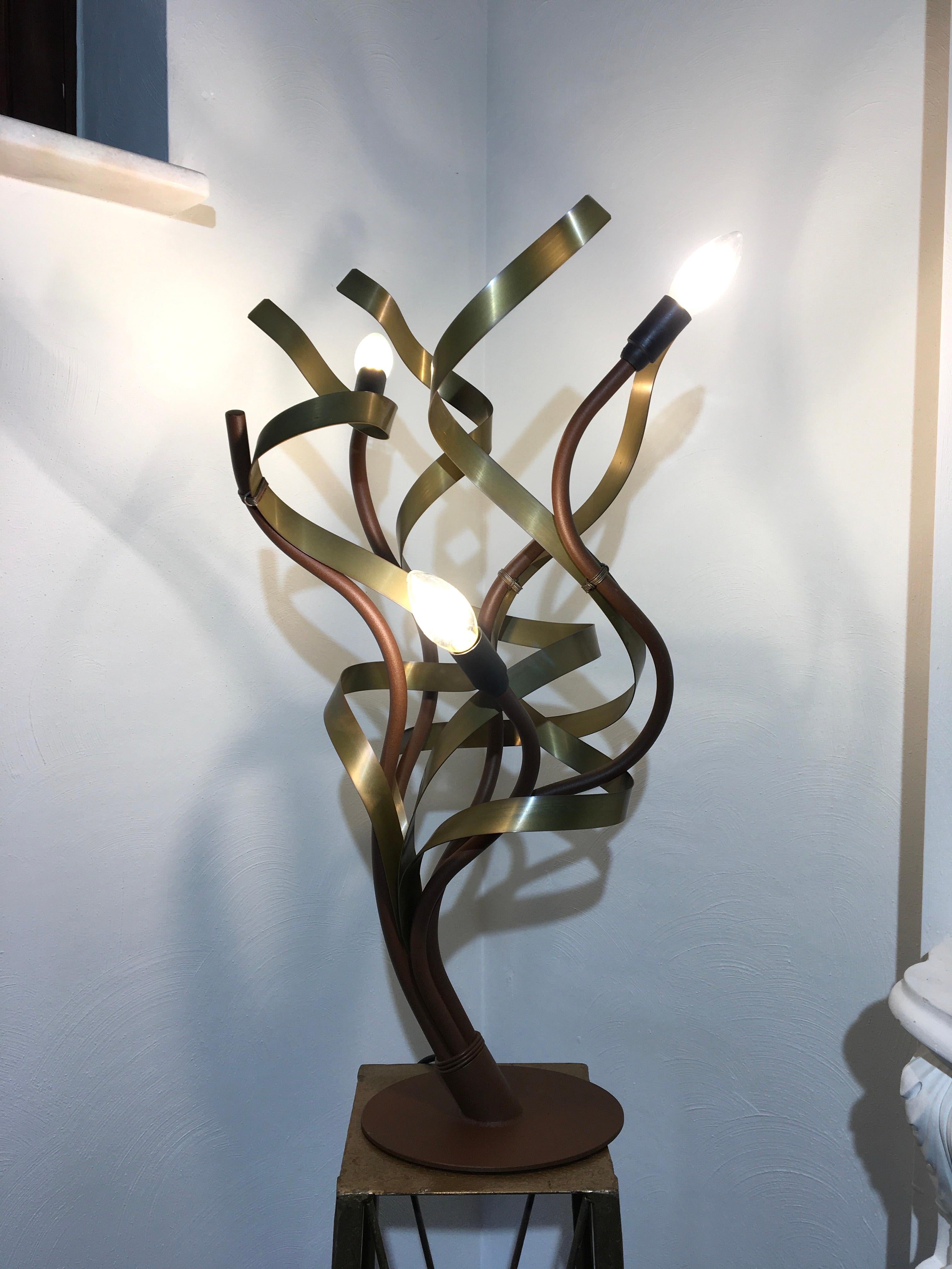 1990s Urban Metal Table Lamp Jacco Maris For Sale 3
