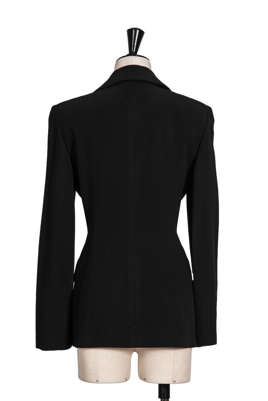 1990s VALENTINO Black Jacket & Trouser or Pant Suit For Sale 6