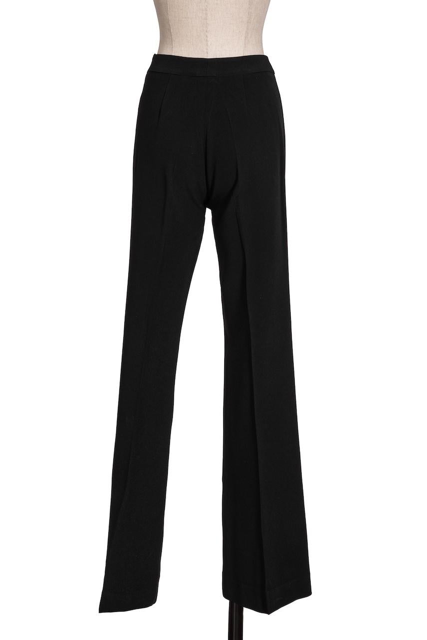 1990s VALENTINO Black Jacket & Trouser or Pant Suit For Sale 10