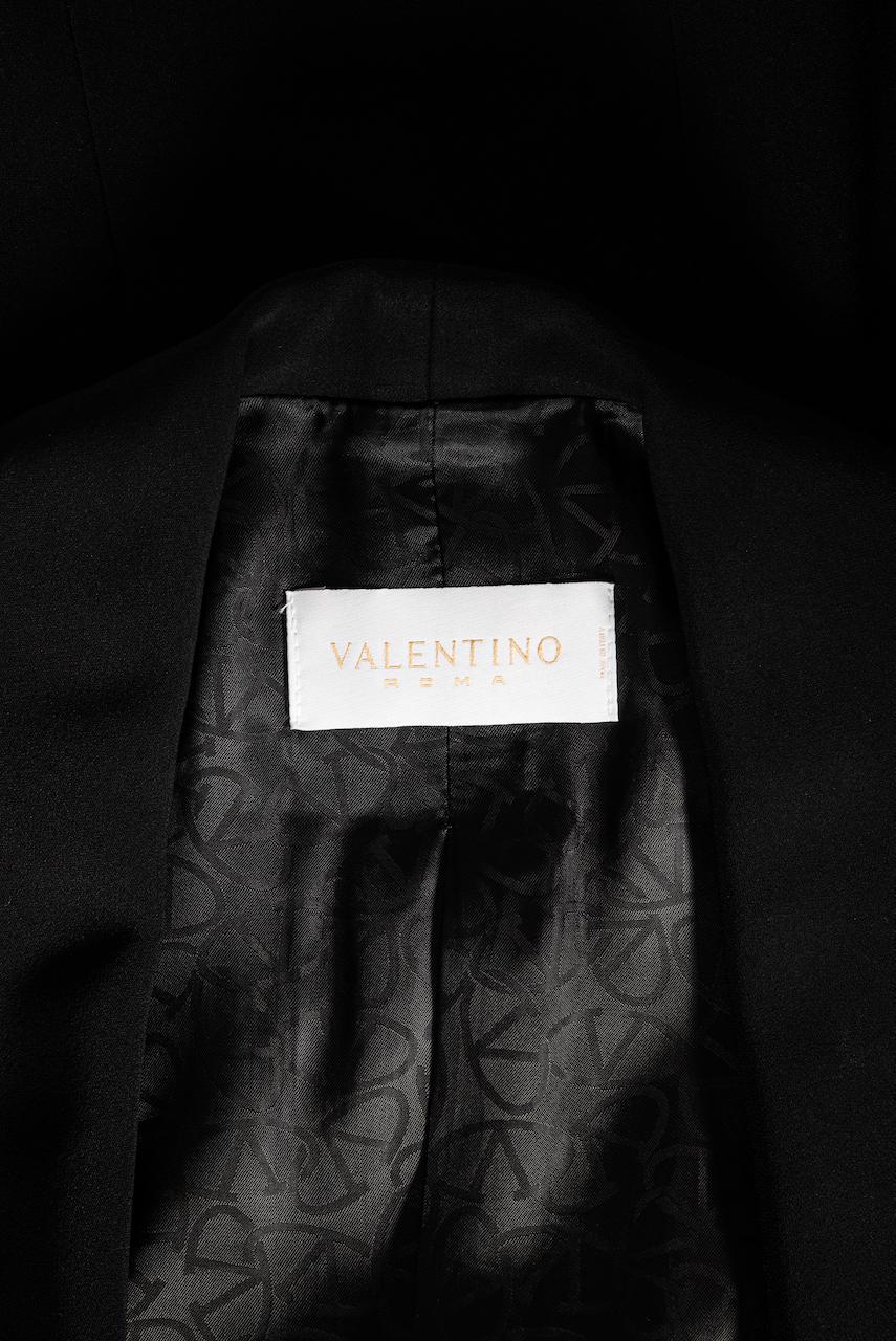 1990s VALENTINO Black Jacket & Trouser or Pant Suit For Sale 14