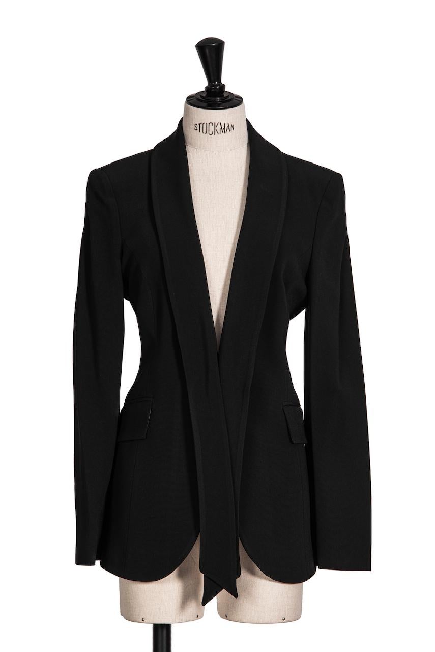 1990s VALENTINO Black Jacket & Trouser or Pant Suit For Sale 2
