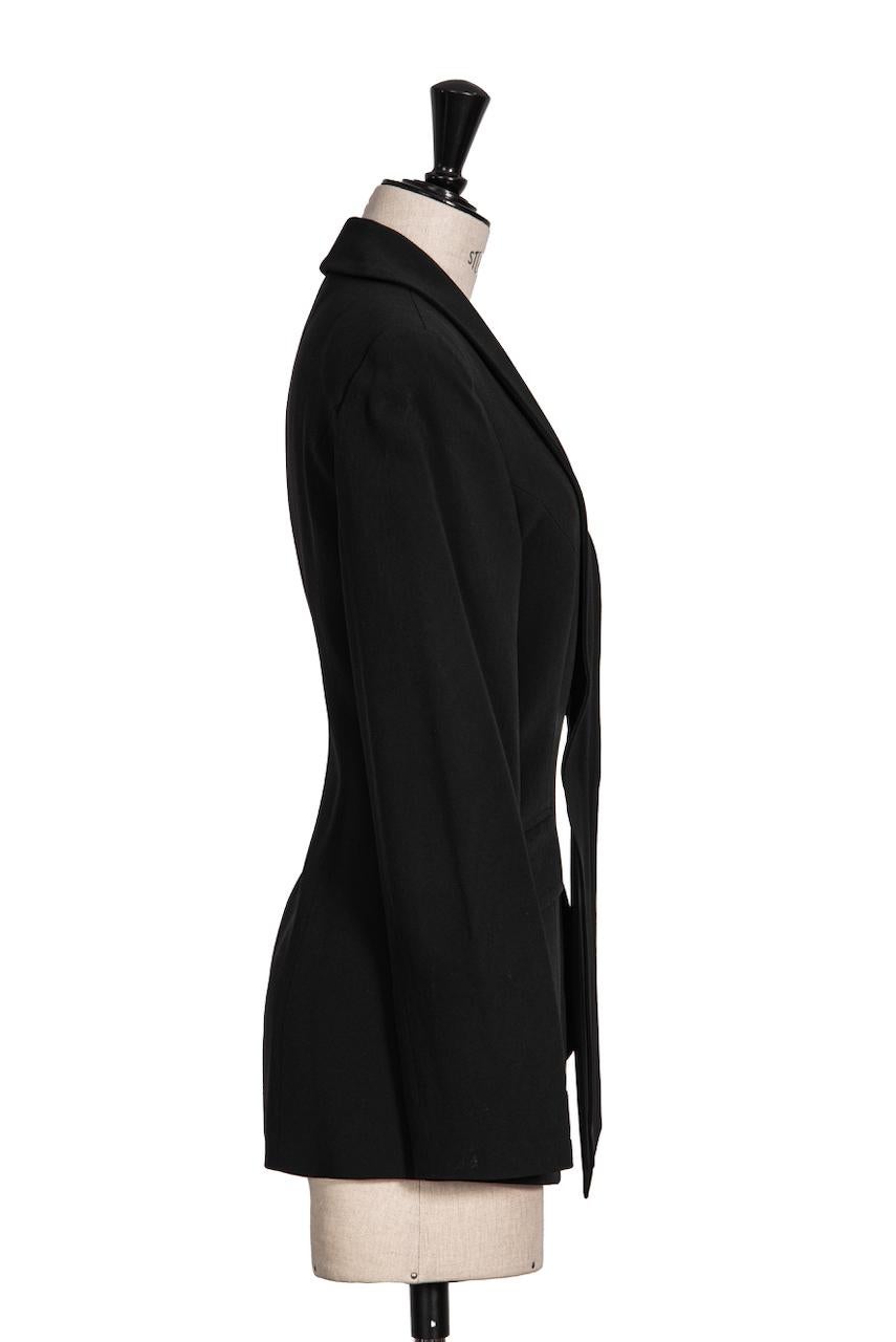 1990s VALENTINO Black Jacket & Trouser or Pant Suit For Sale 5
