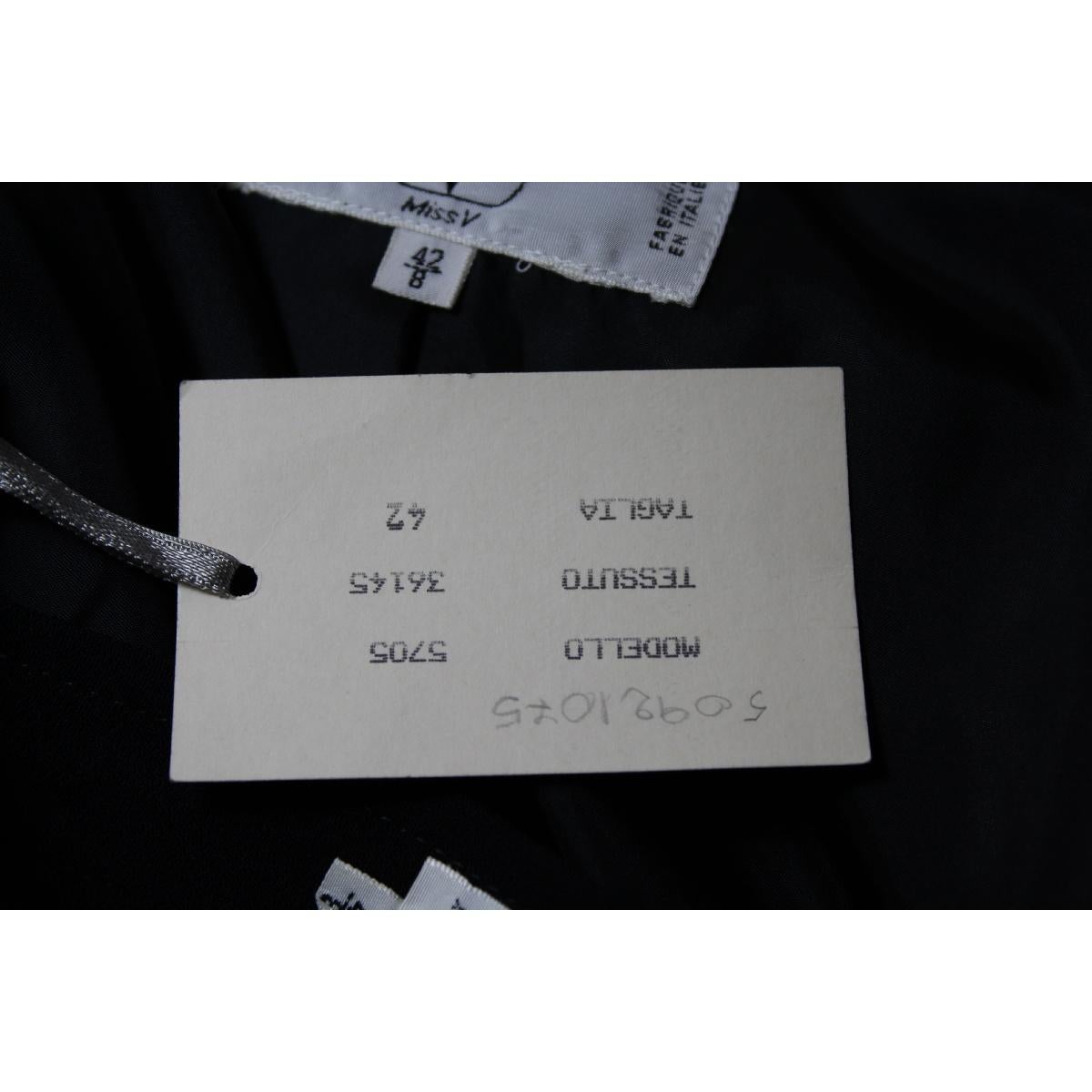 1990s Valentino Black Viscose Classic Formal Tailleur Suit Skirt 4