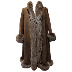 1990s Valentino Brown Fox And Reindeer Fur