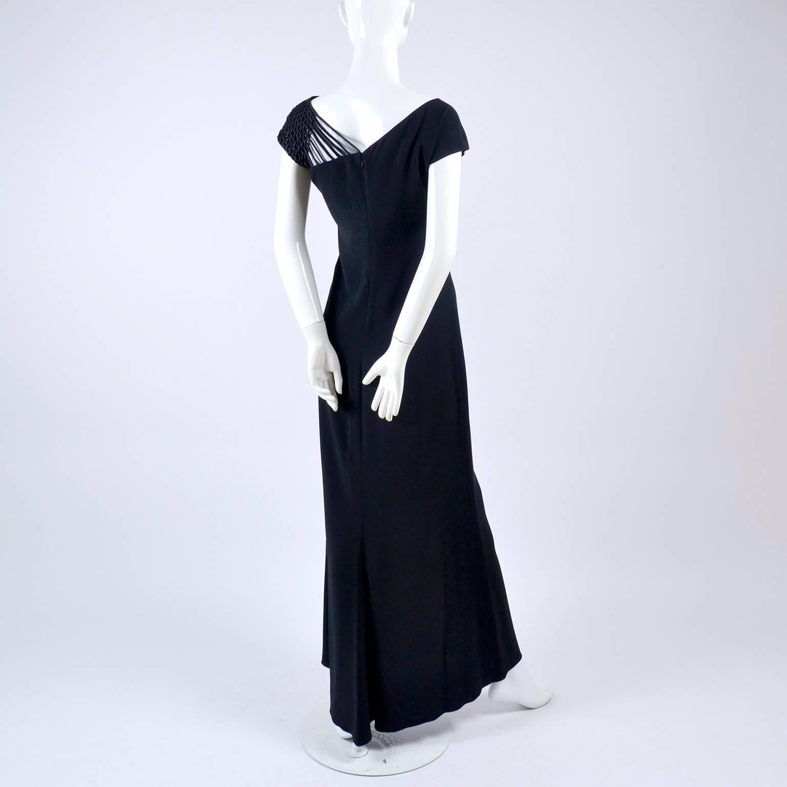 valentino black gown