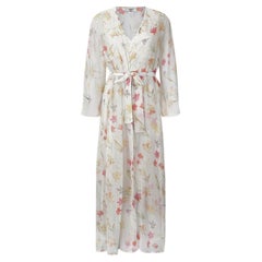 1990s Valentino Floral Georgette Lingerie Set