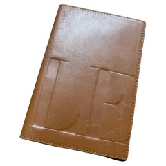 Vintage 1990s Valentino Garavani Brown leather Document Holder