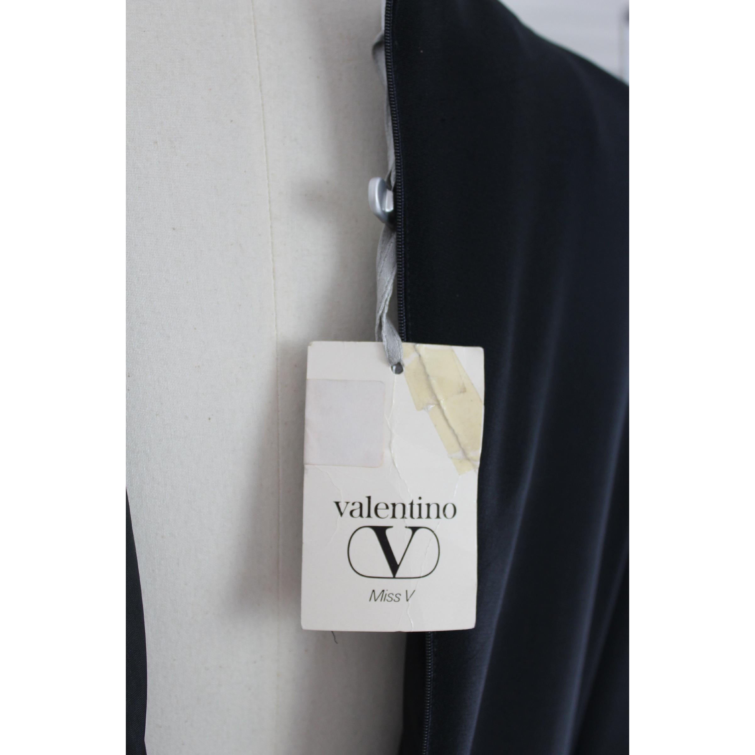 Valentino New Black Cocktail Charleston Sheath Evening Dress 1990s  3