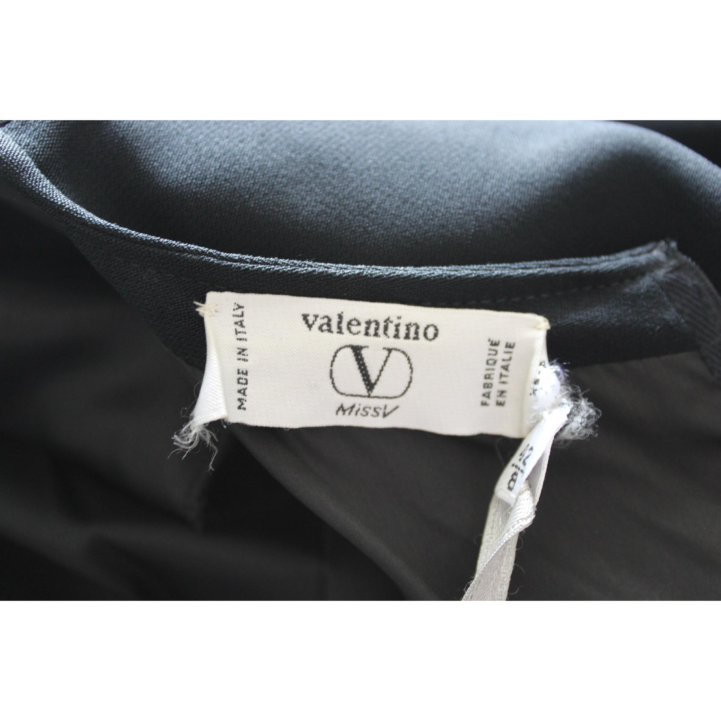 Valentino New Black Cocktail Charleston Sheath Evening Dress 1990s  5