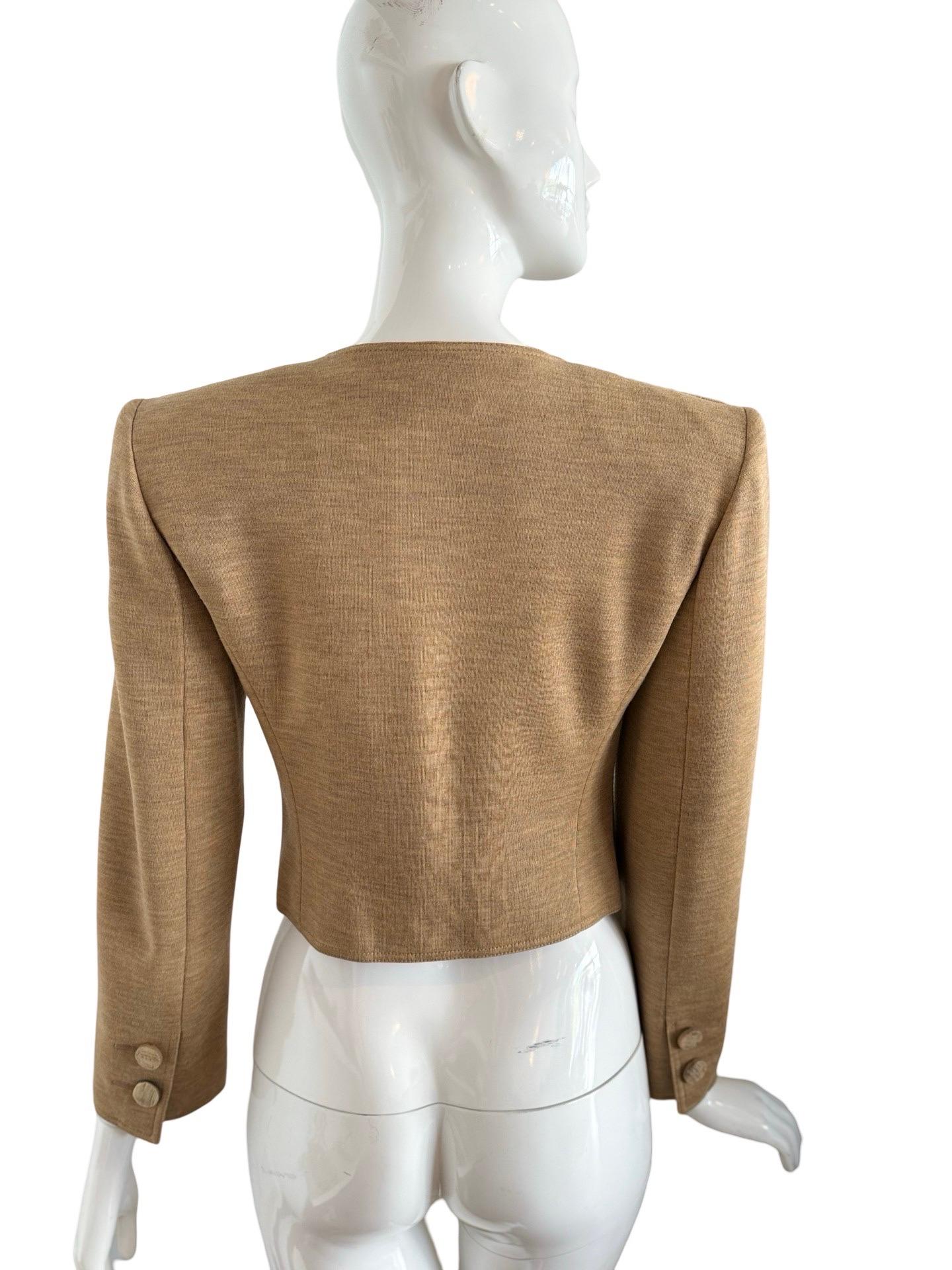 Women's or Men's 1990s Valentino Pleated Cropped Jacket