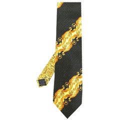 1990s Versace Baroque Print Silk Tie