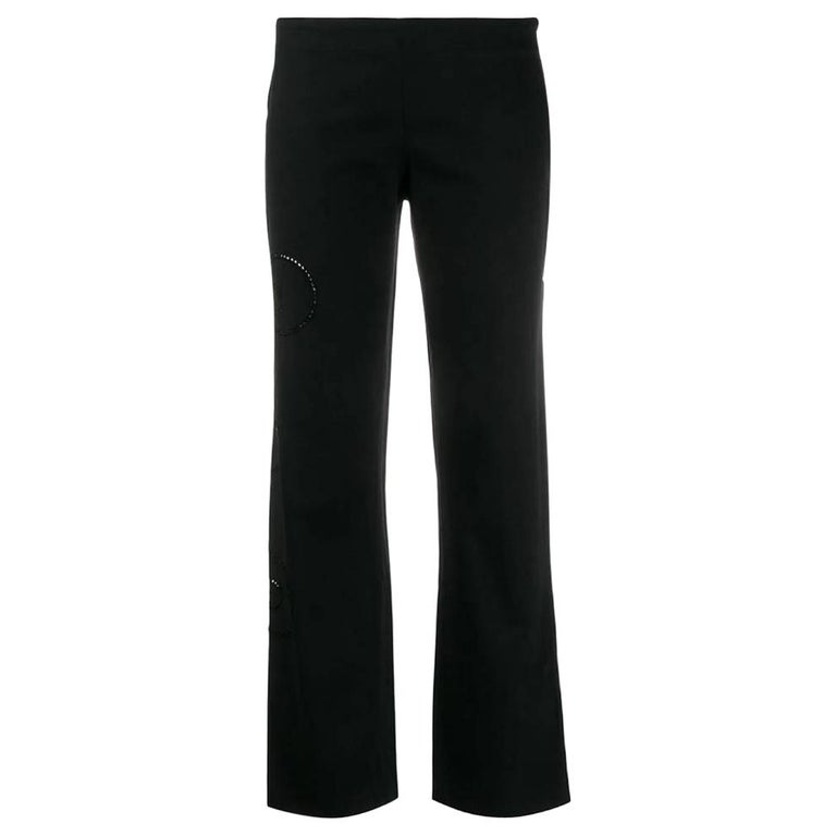 1990s Versace Black Trousers For Sale at 1stDibs