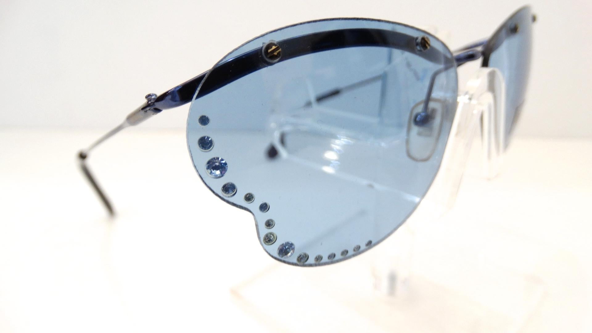 versace blue sunglasses