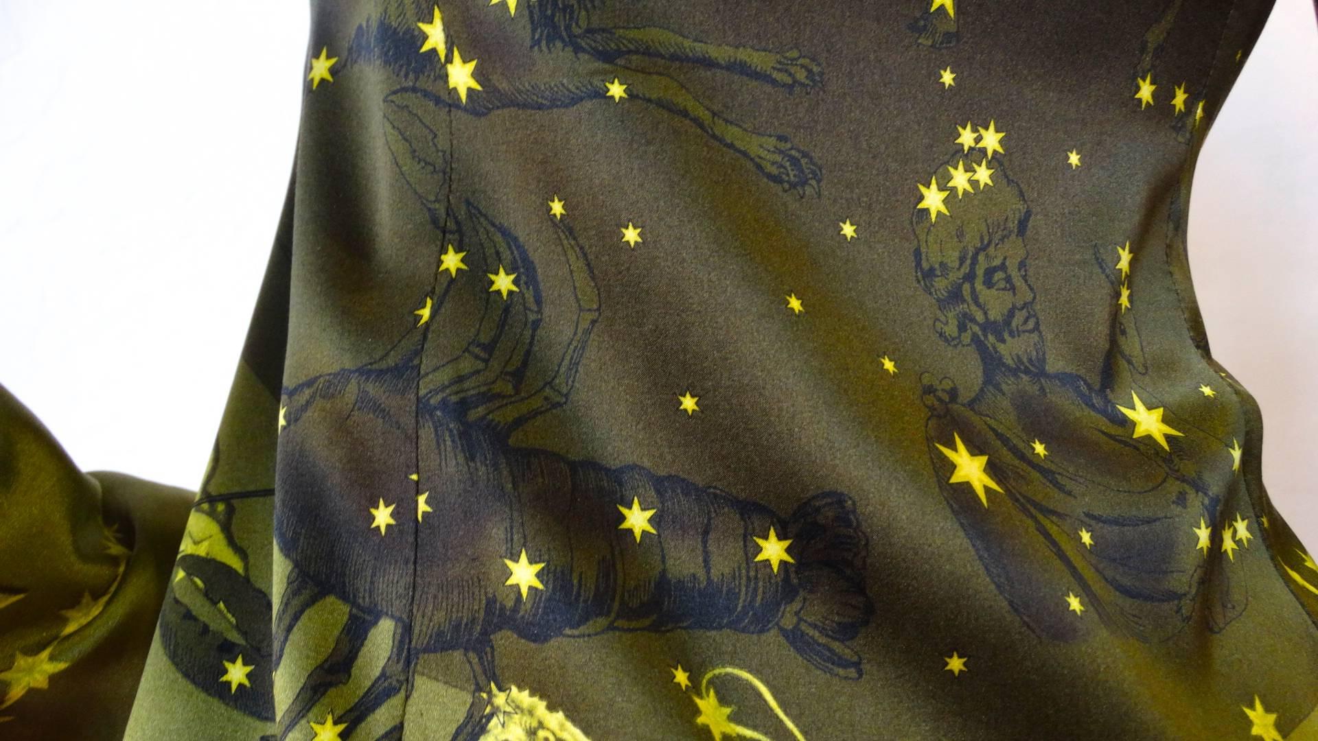 1990s Versace Constellation Button Up Blouse 10