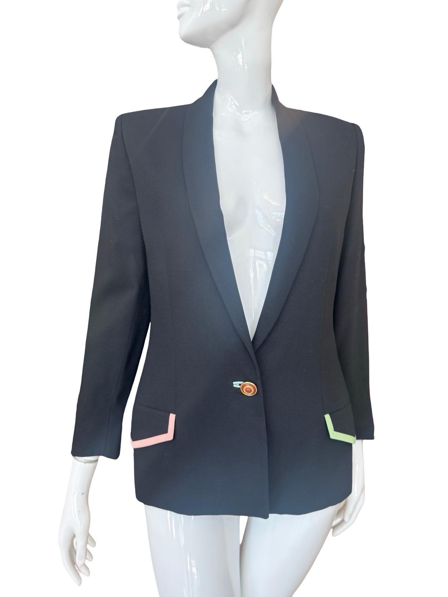 1990s Versace Instante Blazer For Sale 5