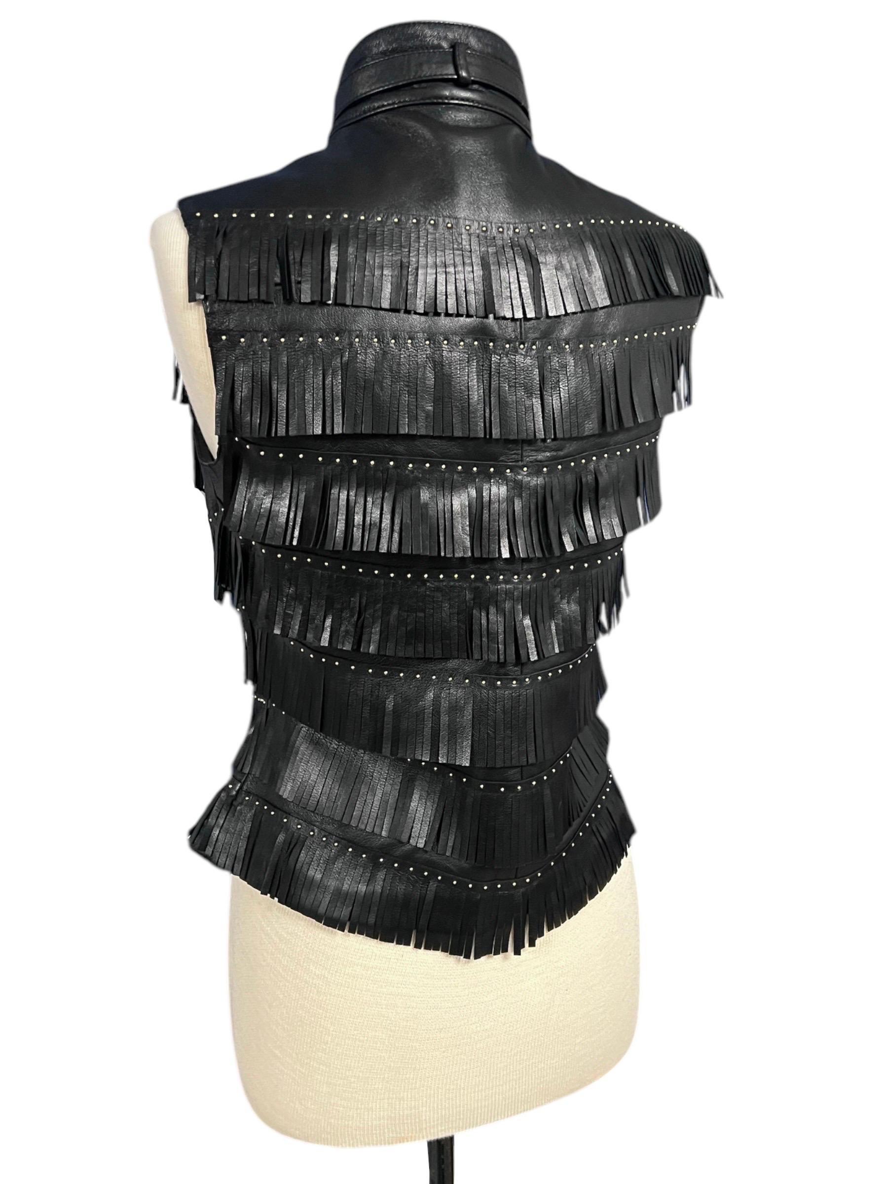 Gilet motard Versace Jeans Couture des années 1990 en vente 1