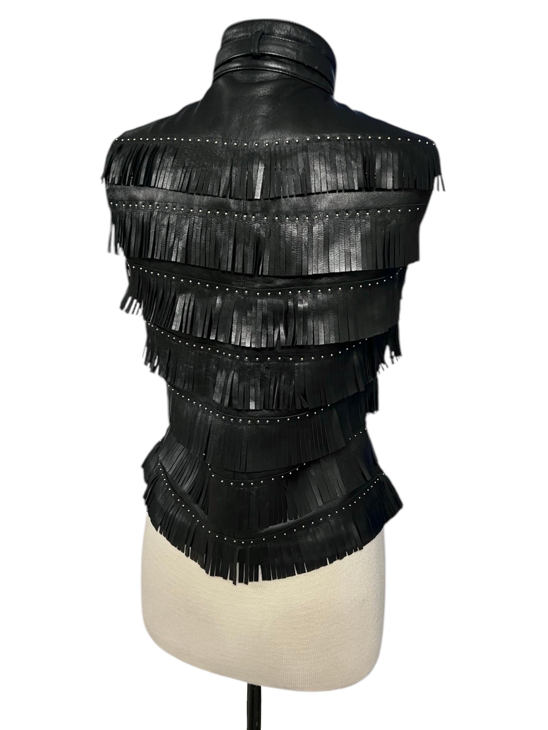 Gilet motard Versace Jeans Couture des années 1990 en vente 2