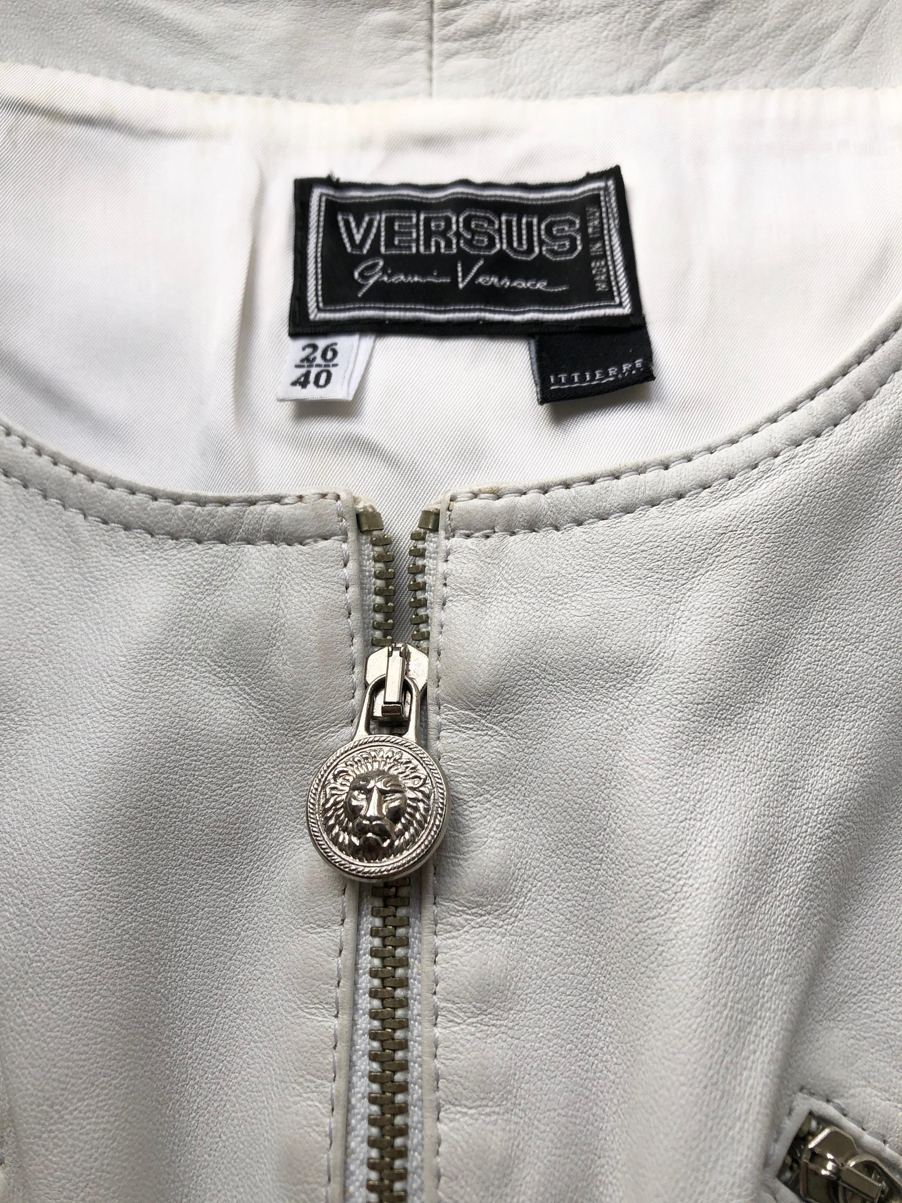 white leather mini dress