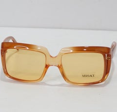 1990s Versace Orange Sunglasses