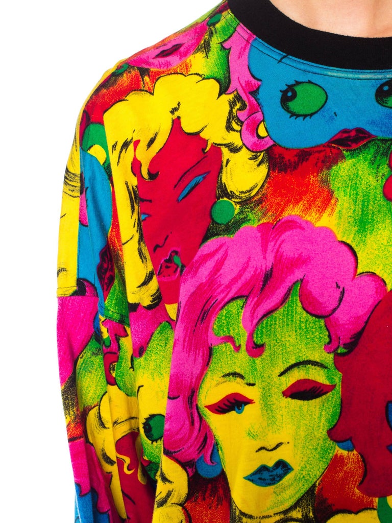 1990s Versace Pop Art Marilyn And Betty Boop Print Shirt At 1stdibs 1990s Versace Pop Art Marilyn Betty Boop Print Shirt For 4