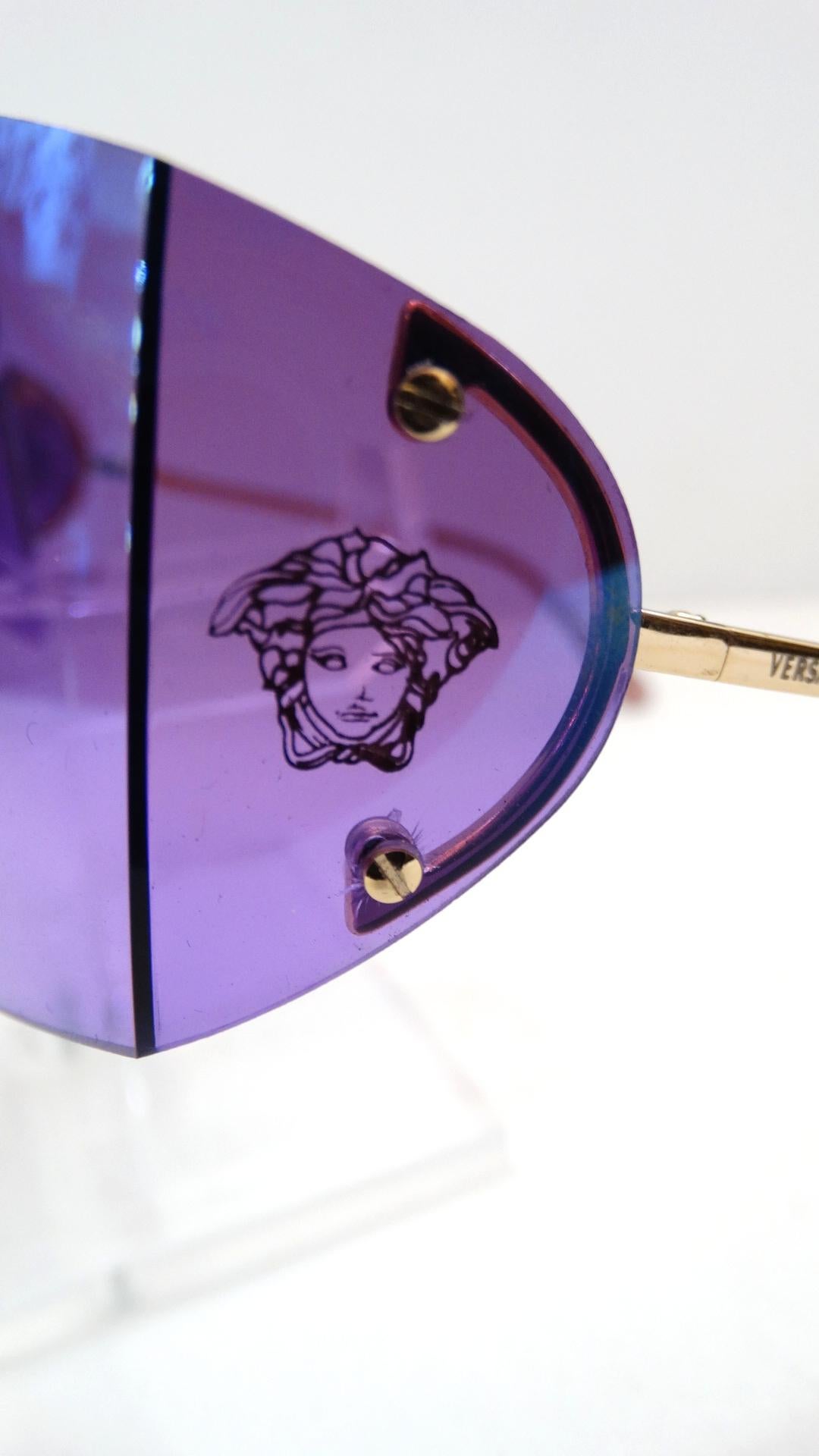 purple shield sunglasses