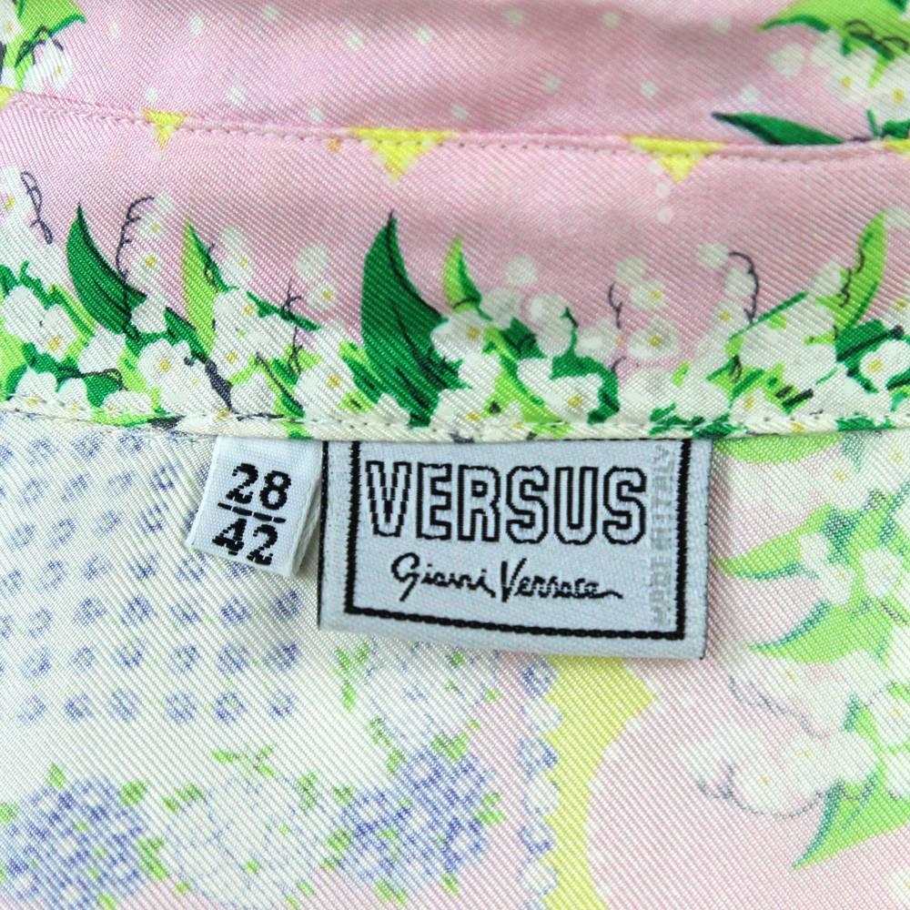 1990s Versace Silk Floral Shirt 2