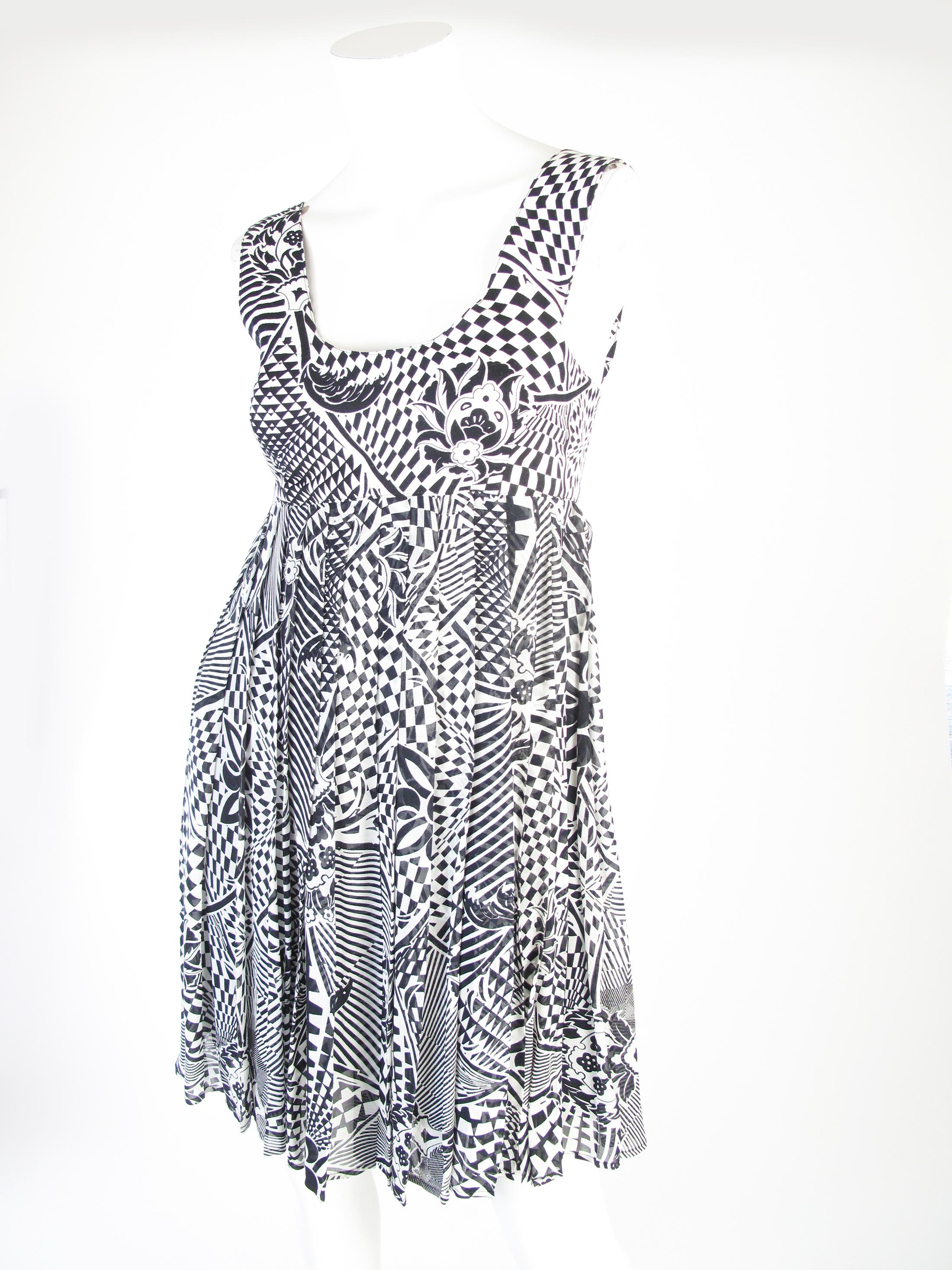 black and white baby doll dress