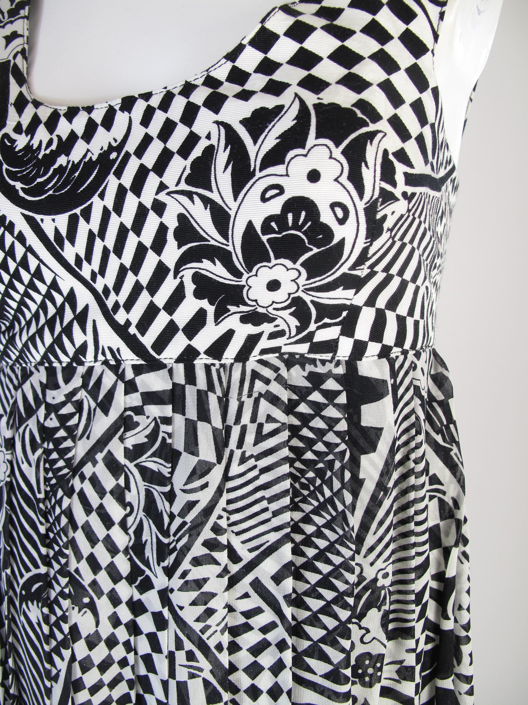 black and white silk dress