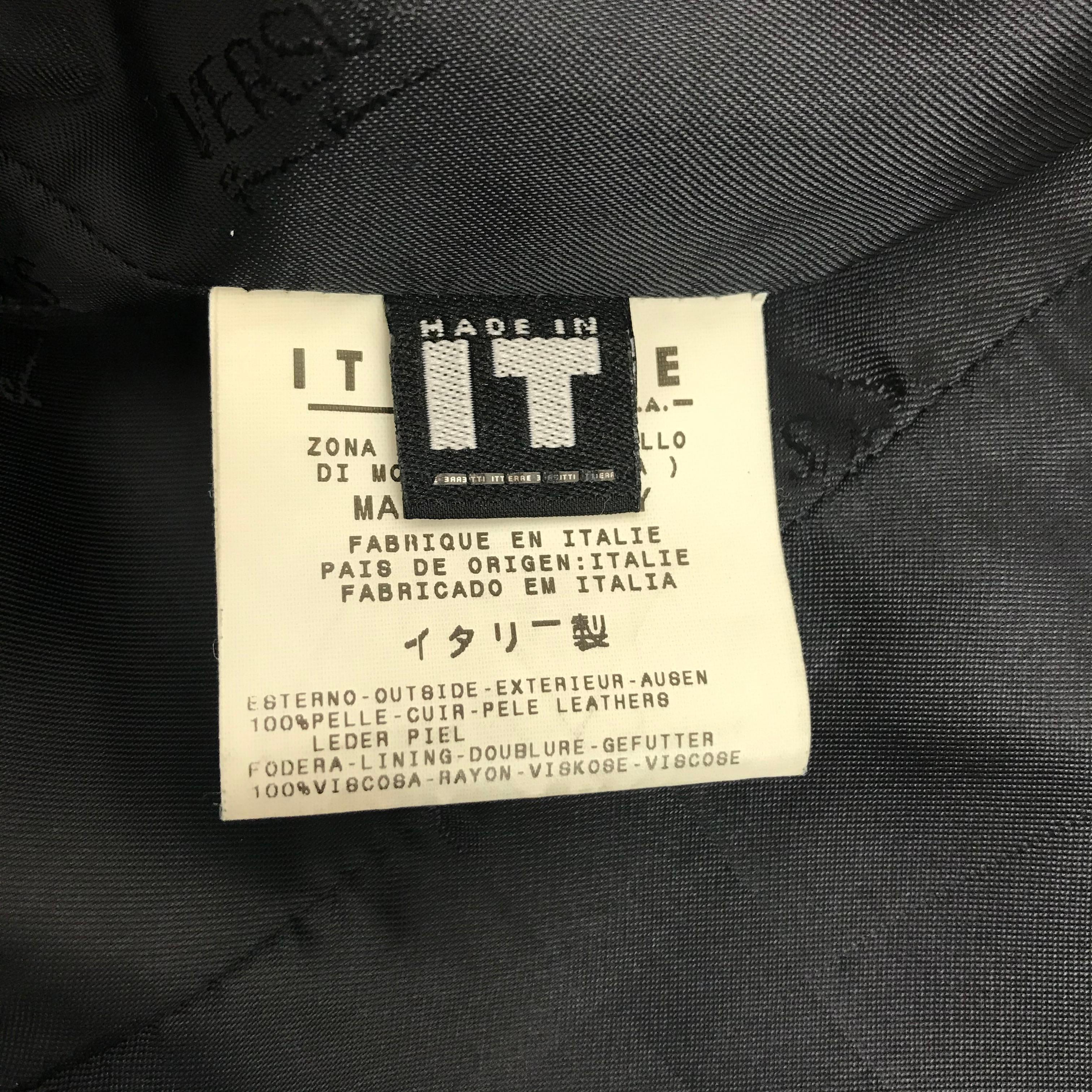 1990's Versus by Gianni Versace Leather Jacket Small 5