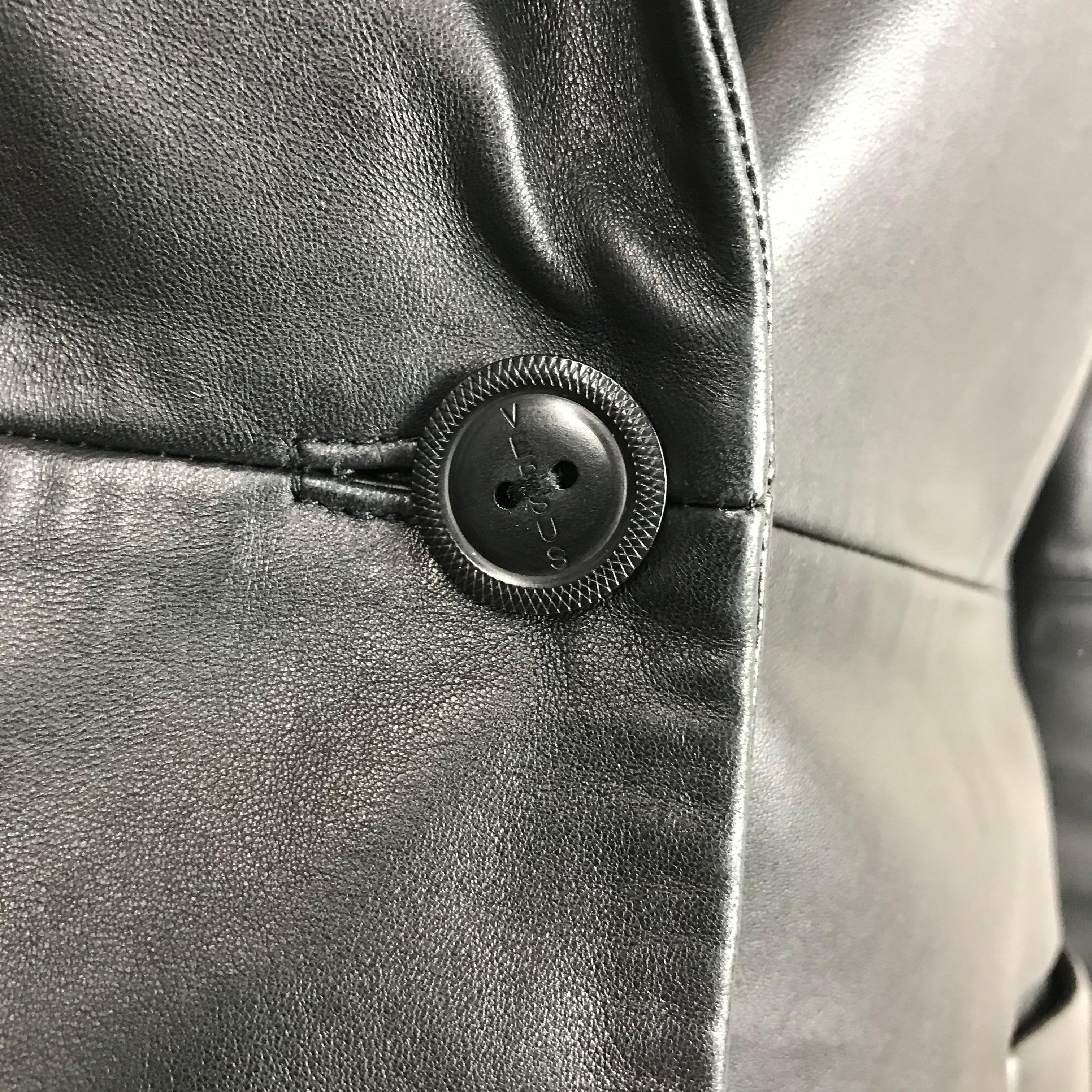 versus versace leather jacket
