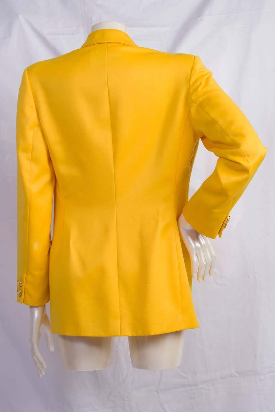 versace jacket yellow
