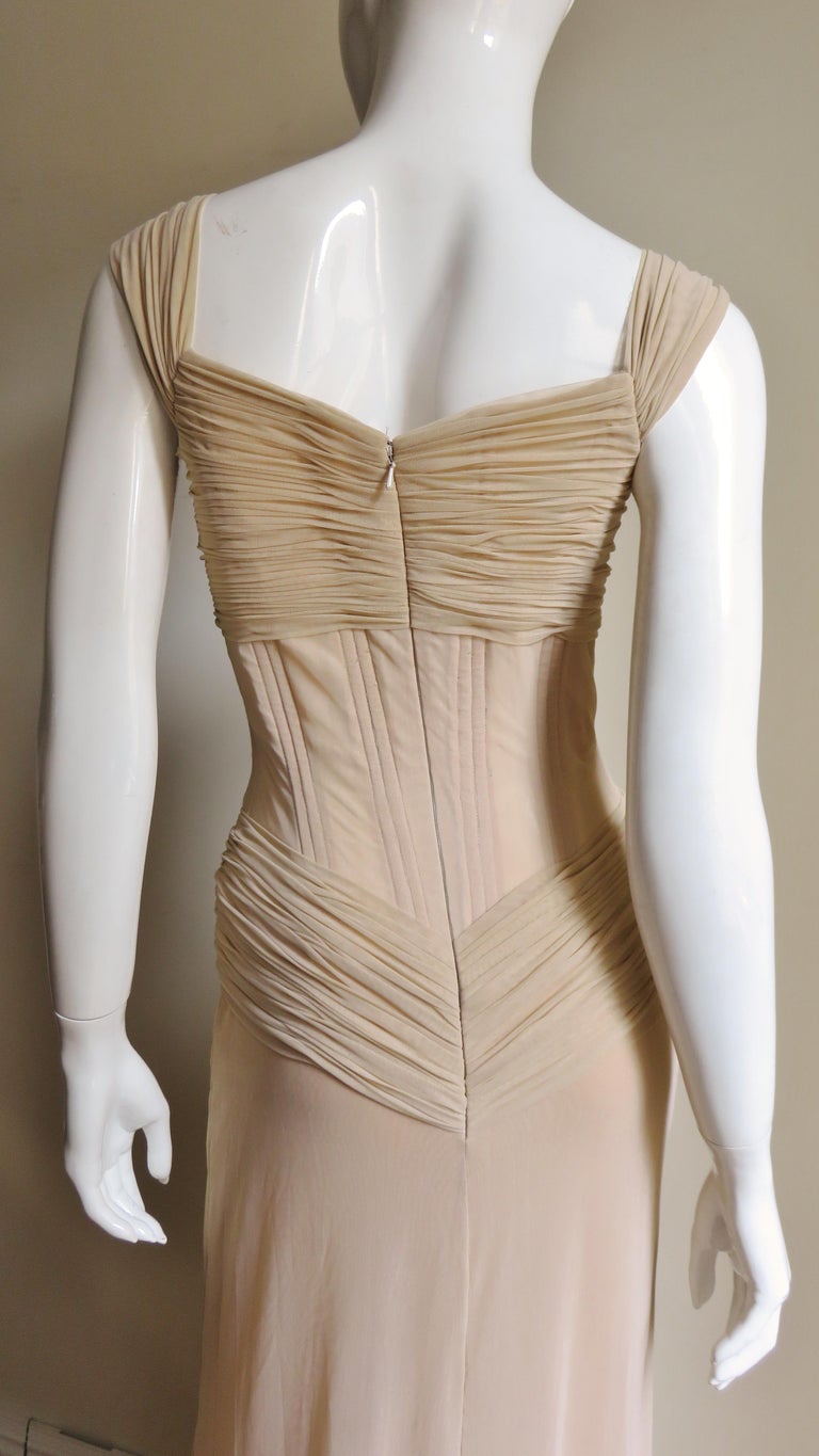 Vicky Tiel Couture Corset Gown and Wrap 1990s at 1stDibs | couture ...
