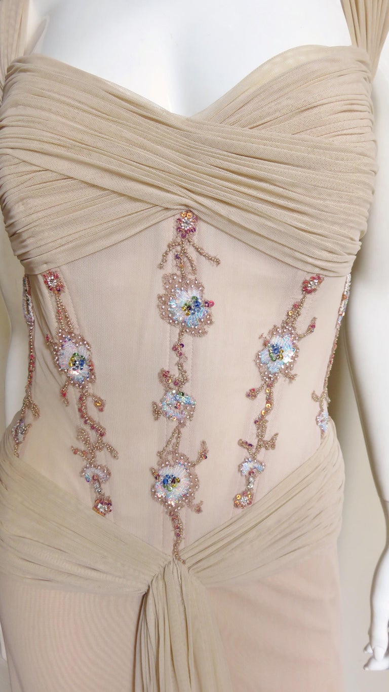 Vicky Tiel Couture Corset Gown and Wrap 1990s at 1stDibs | couture ...