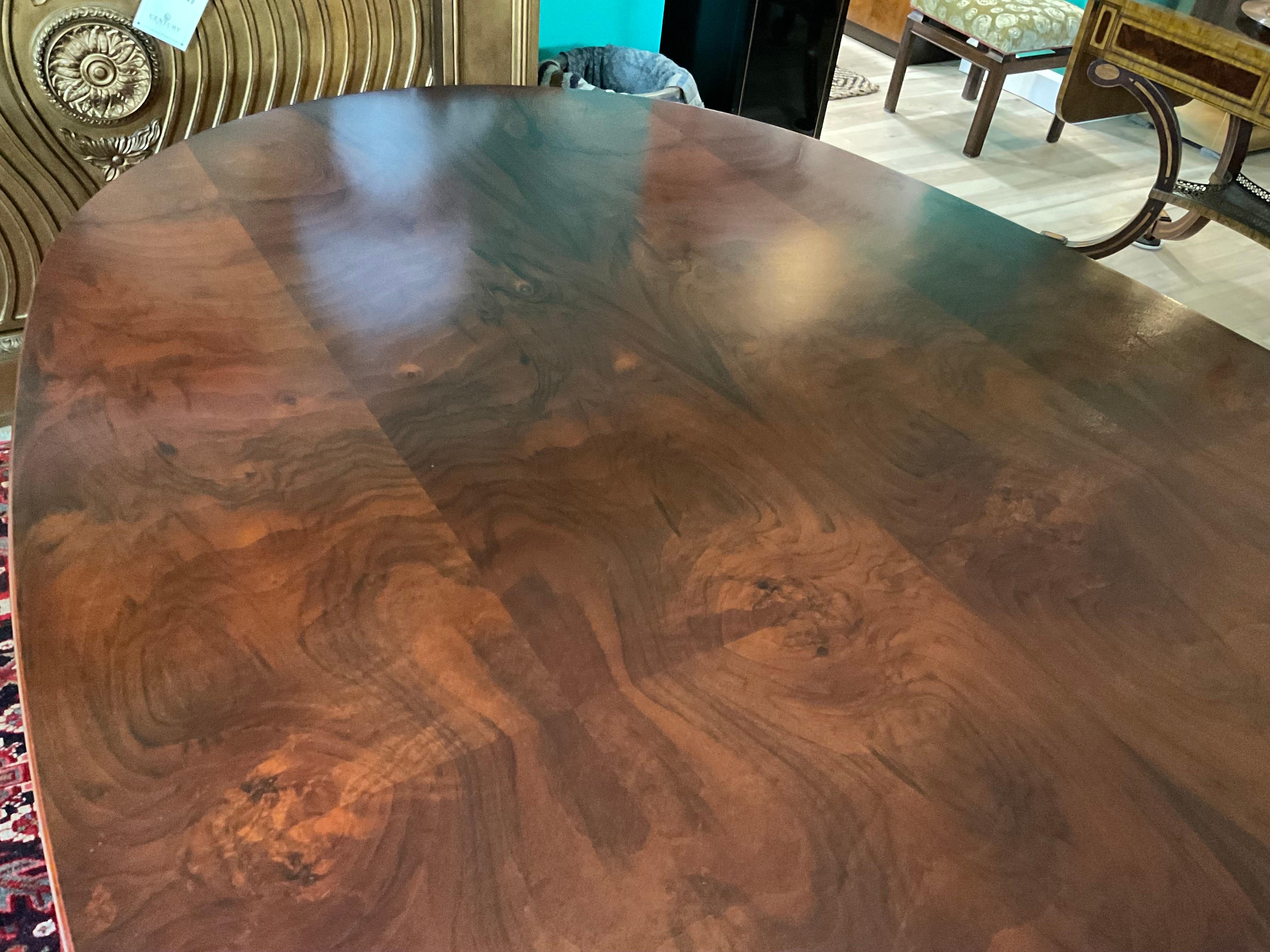 Unknown 1990s Vintage Biedermeier Oval Dining Table