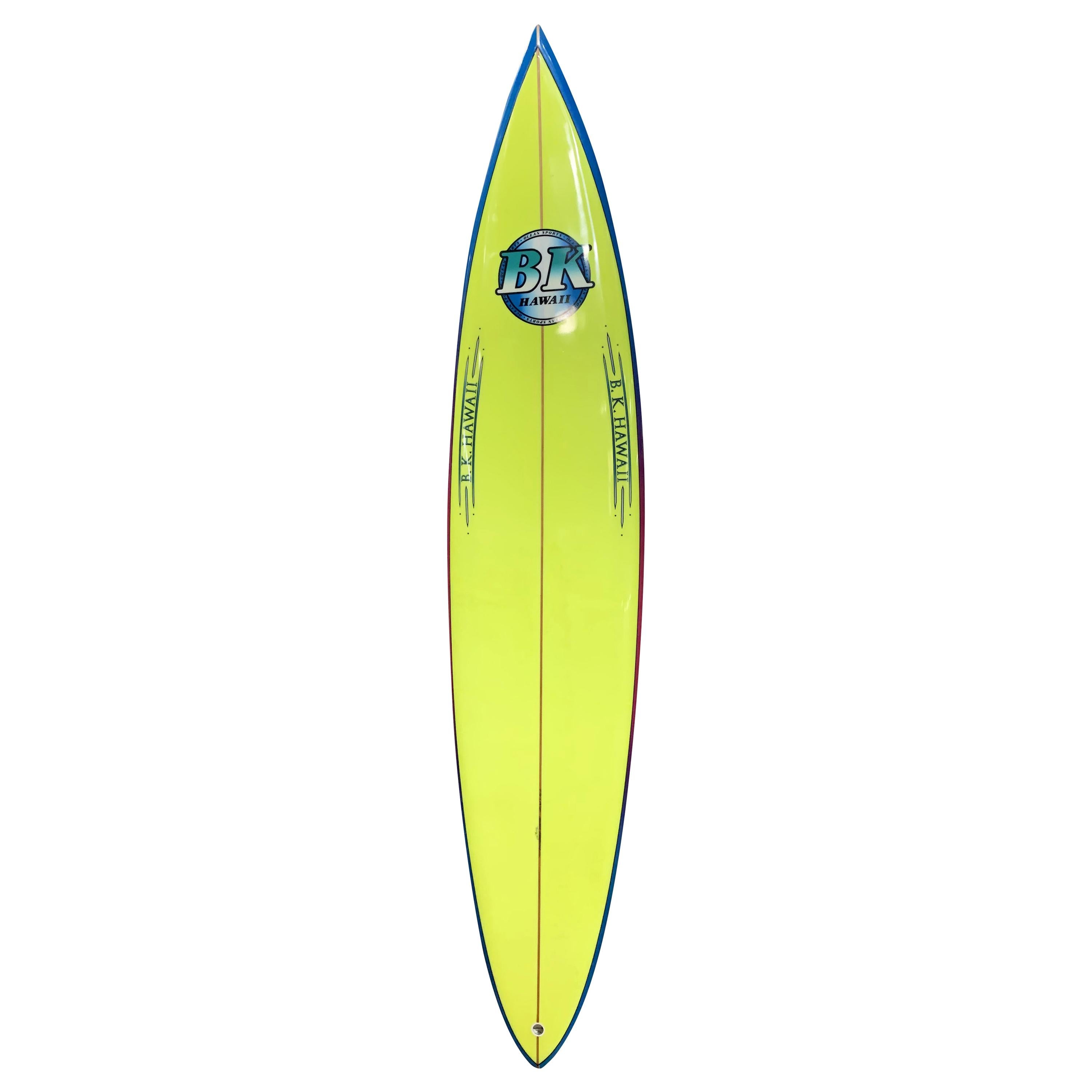 1990s Vintage BK Hawaii Surfboard by Barry Kanaiaupuni For Sale at