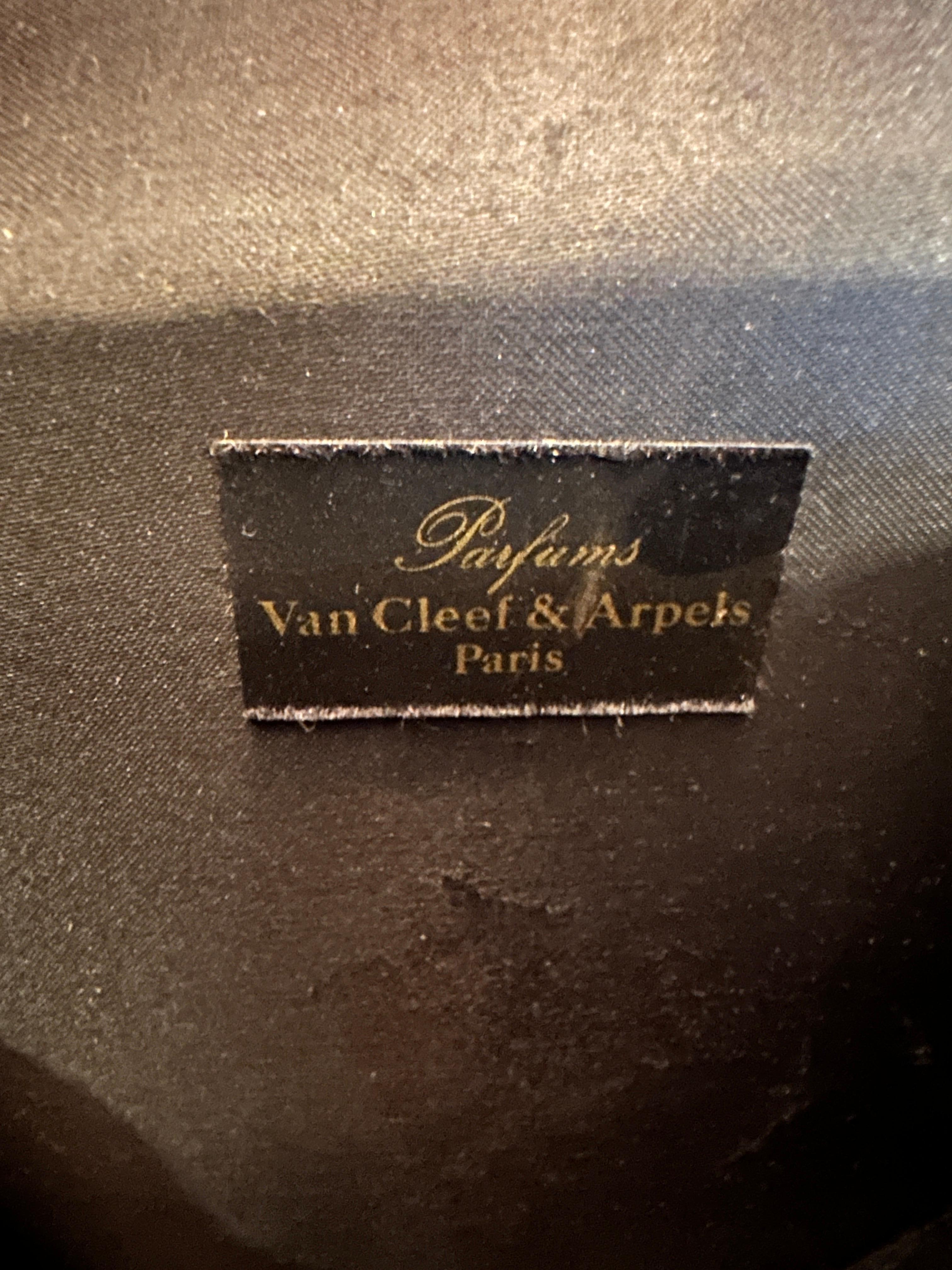Sac à main en soie noire vintage des années 1990 de Van Cleef & Arpels en vente 6