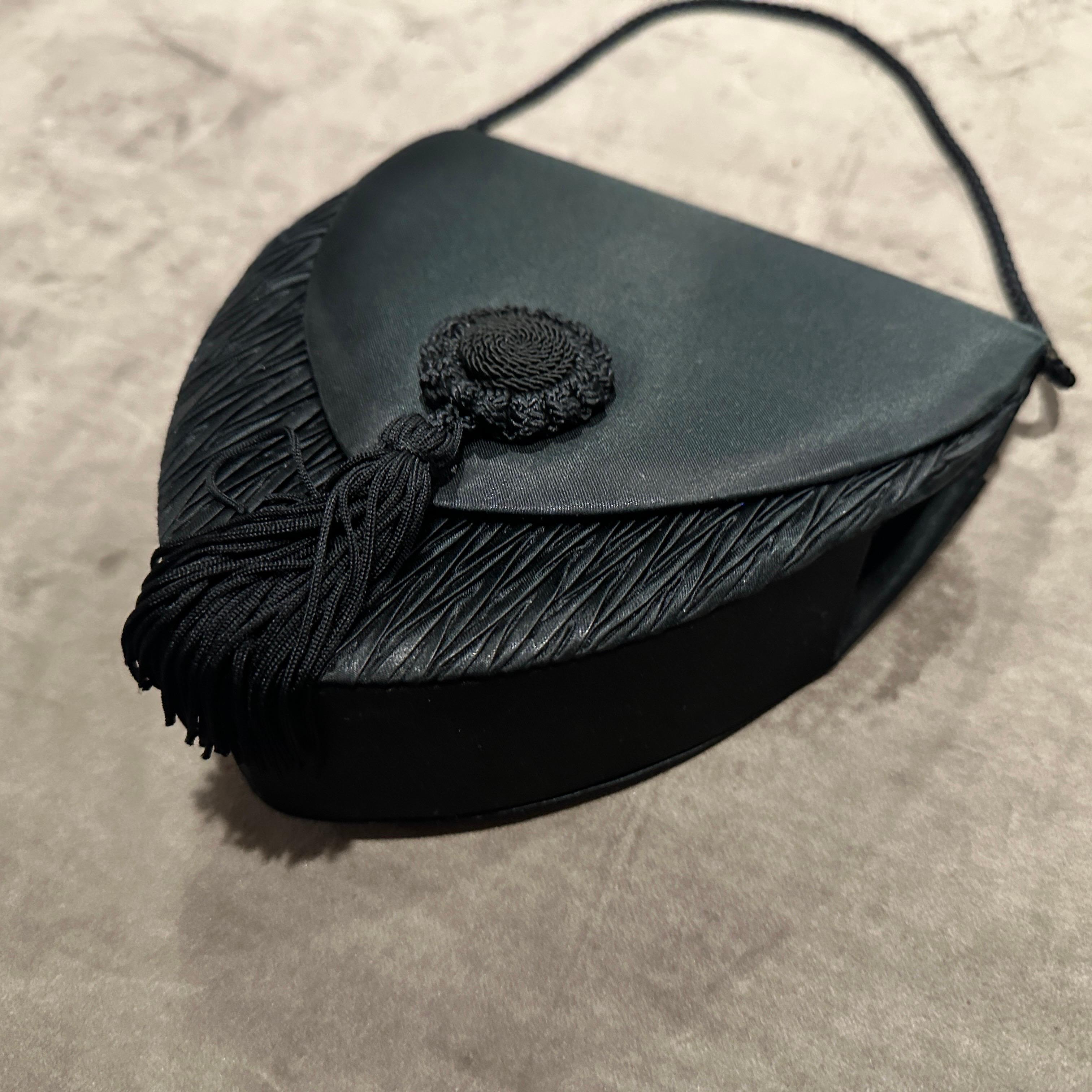 Sac à main en soie noire vintage des années 1990 de Van Cleef & Arpels Pour femmes en vente