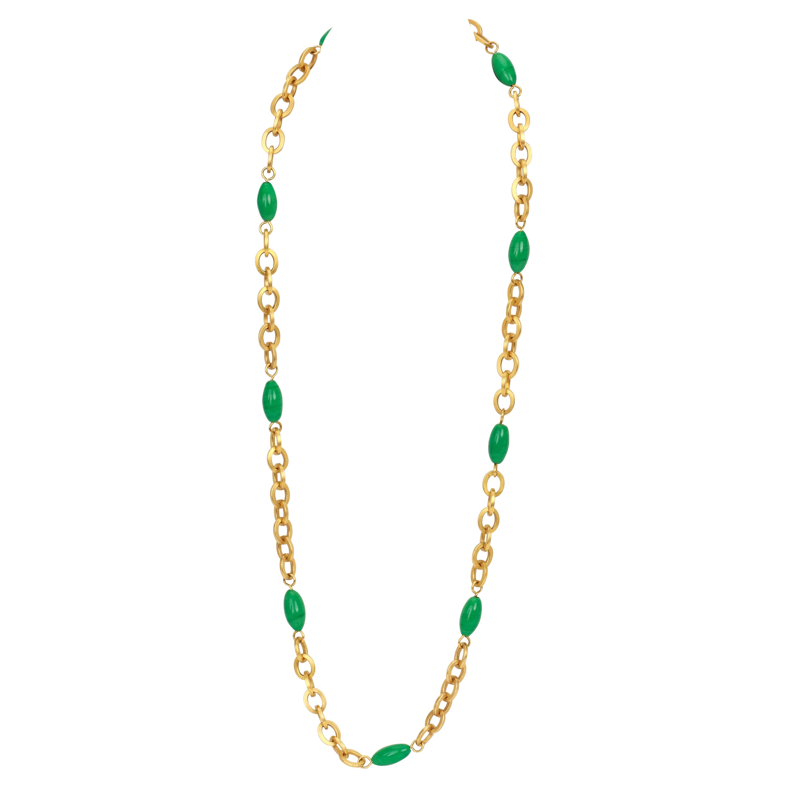 Collana Chanel vintage anni '90 in oro Greene & Greene Gripoix in vendita