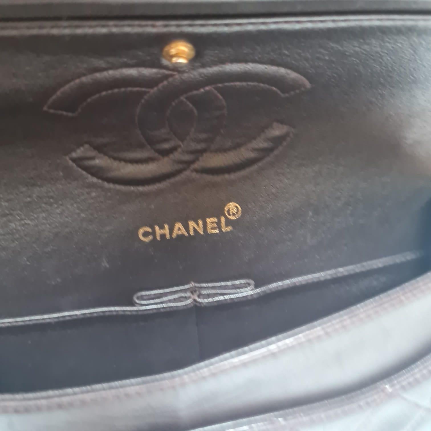 1990s Vintage Chanel Medium Dark Brown Leather Flap Bag 11