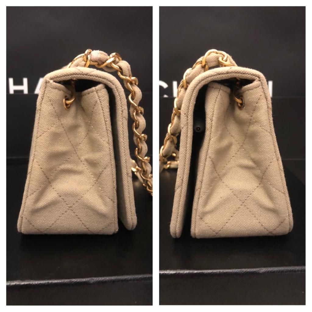 chanel khaki bag