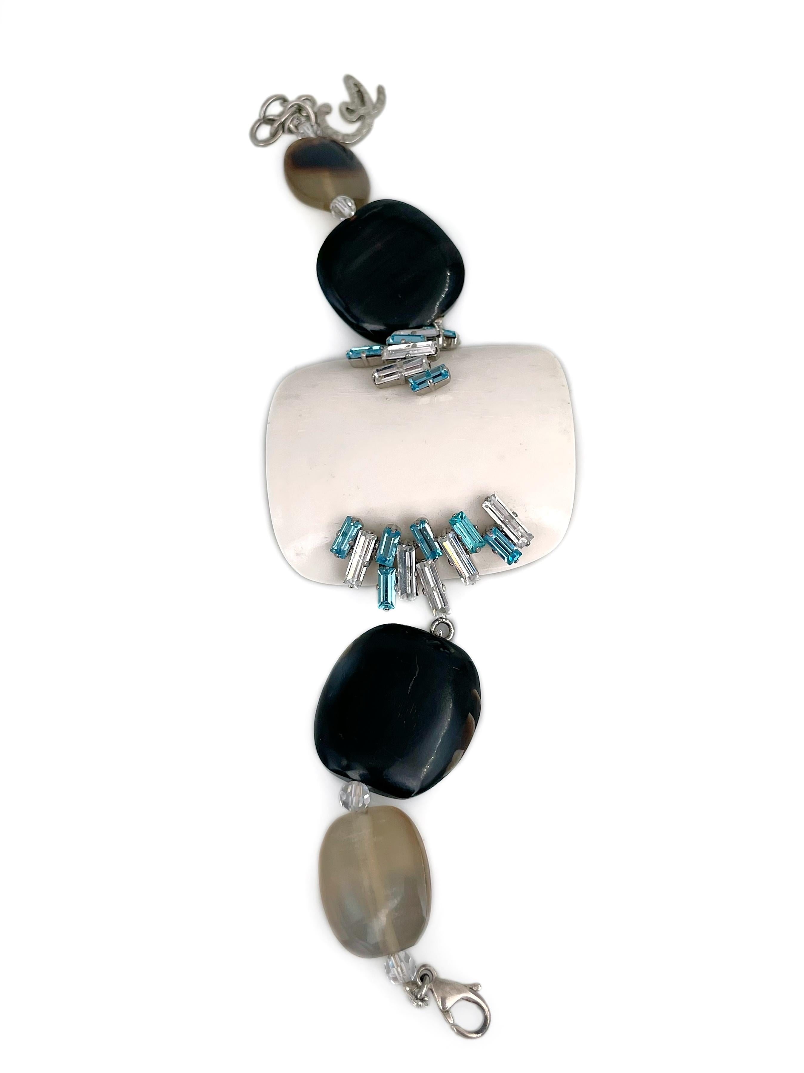 1990s Vintage Christian Lacroix Pulsera de cuentas de cristal de resina en Bueno estado para la venta en Vilnius, Vilniaus apskr.