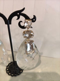 1990s Vintage crystal earrings