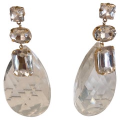 1990s Vintage crystal earrings