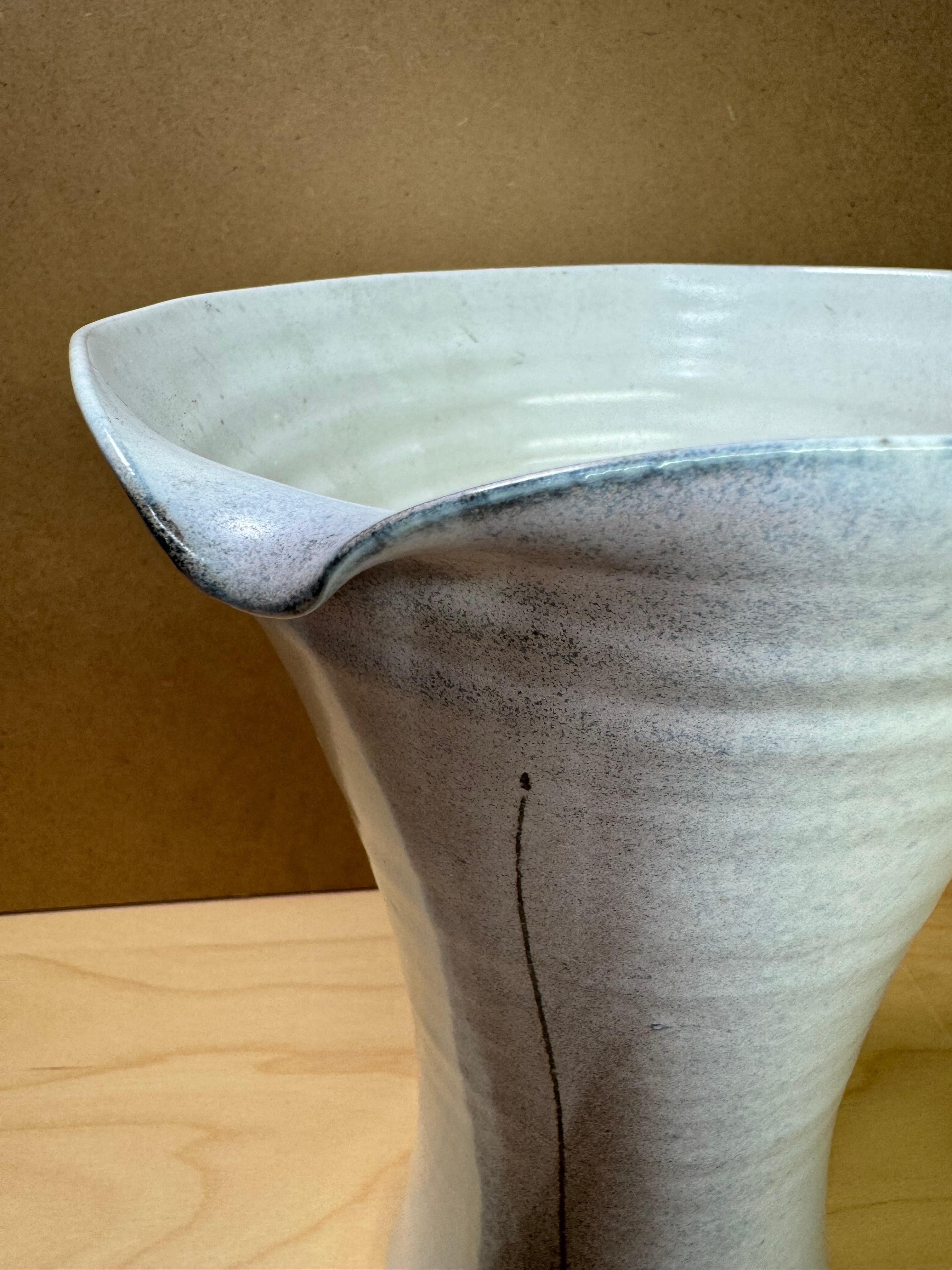 American 1990's Vintage Dan Flat Studio Pottery Vase  For Sale
