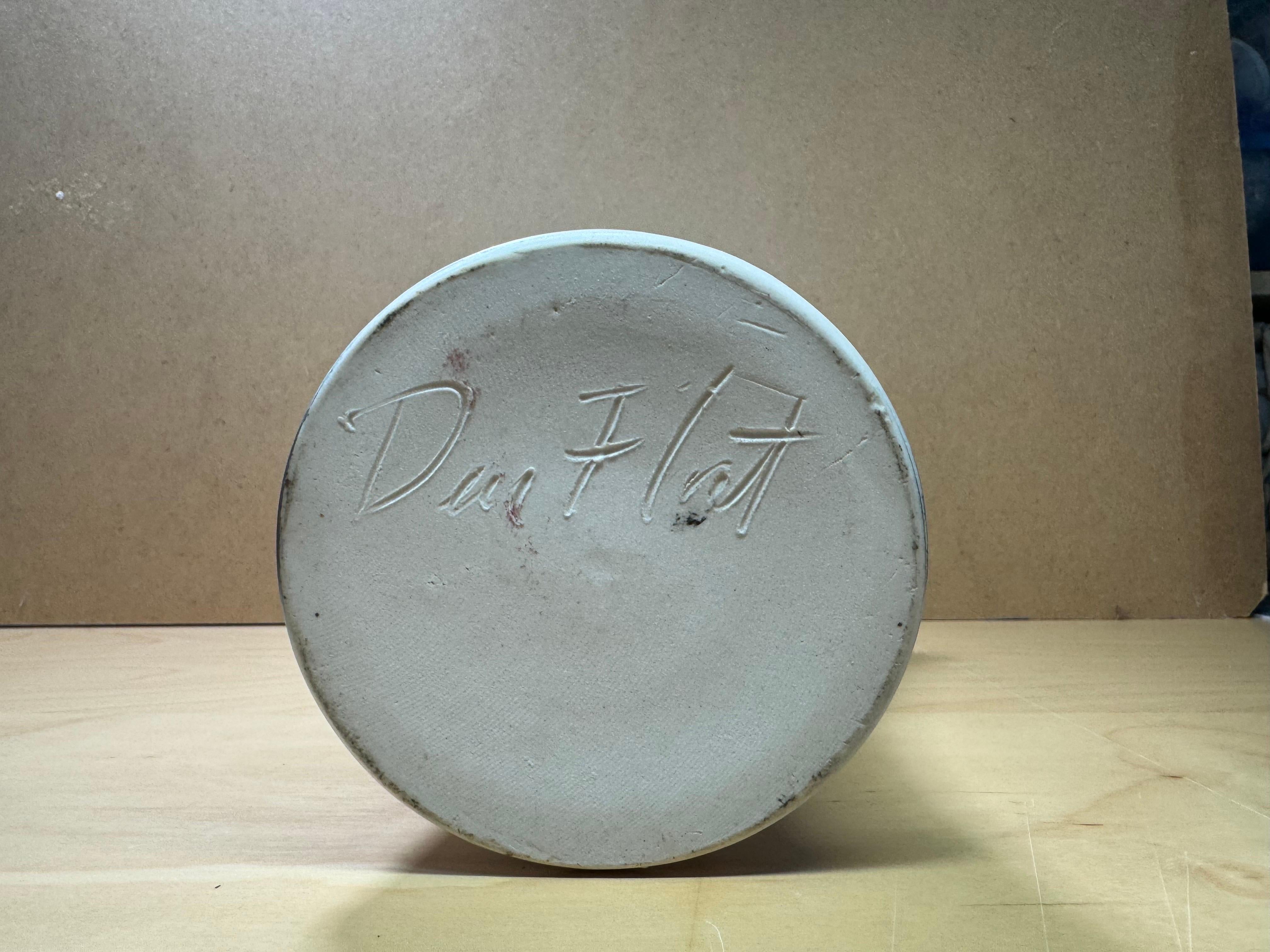 Late 20th Century 1990's Vintage Dan Flat Studio Pottery Vase  For Sale